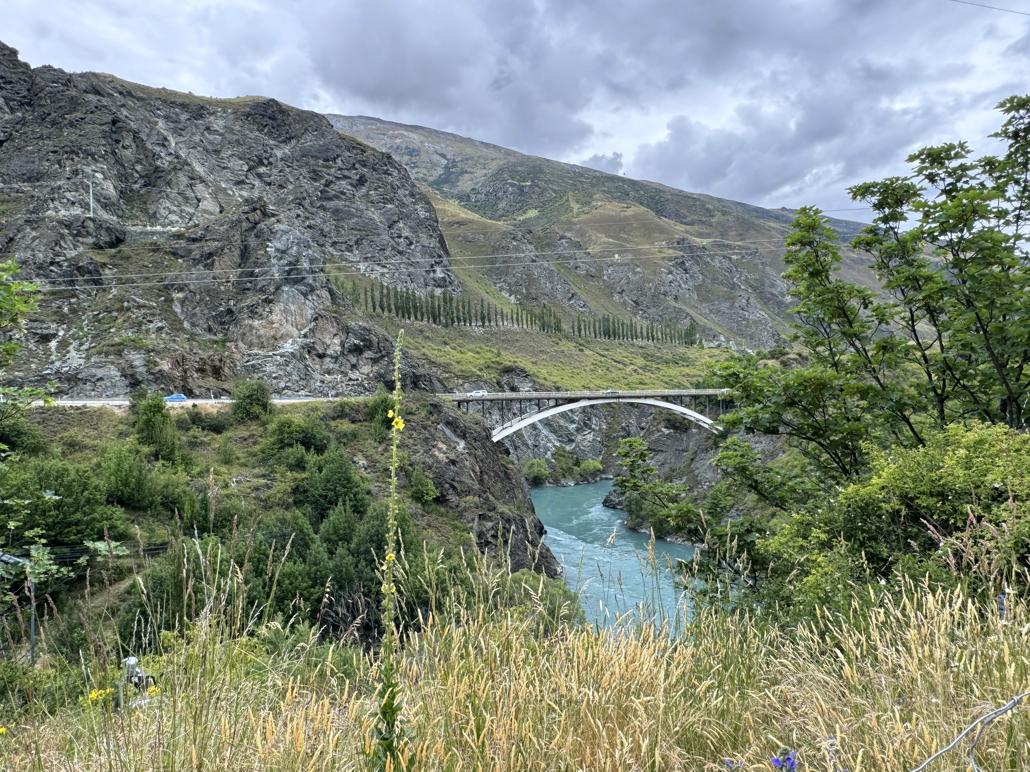 The Kawarau Suspension bridge at the Gibbston wine trail