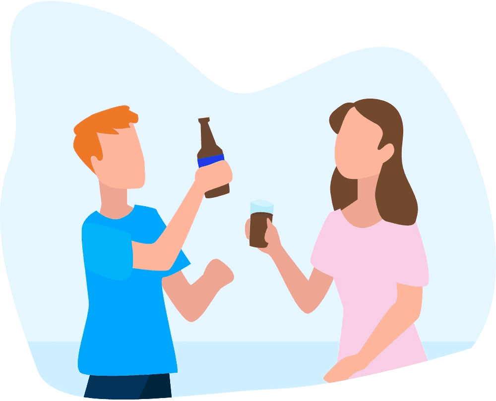 Werknemers die samen proosten tijdens een borrel