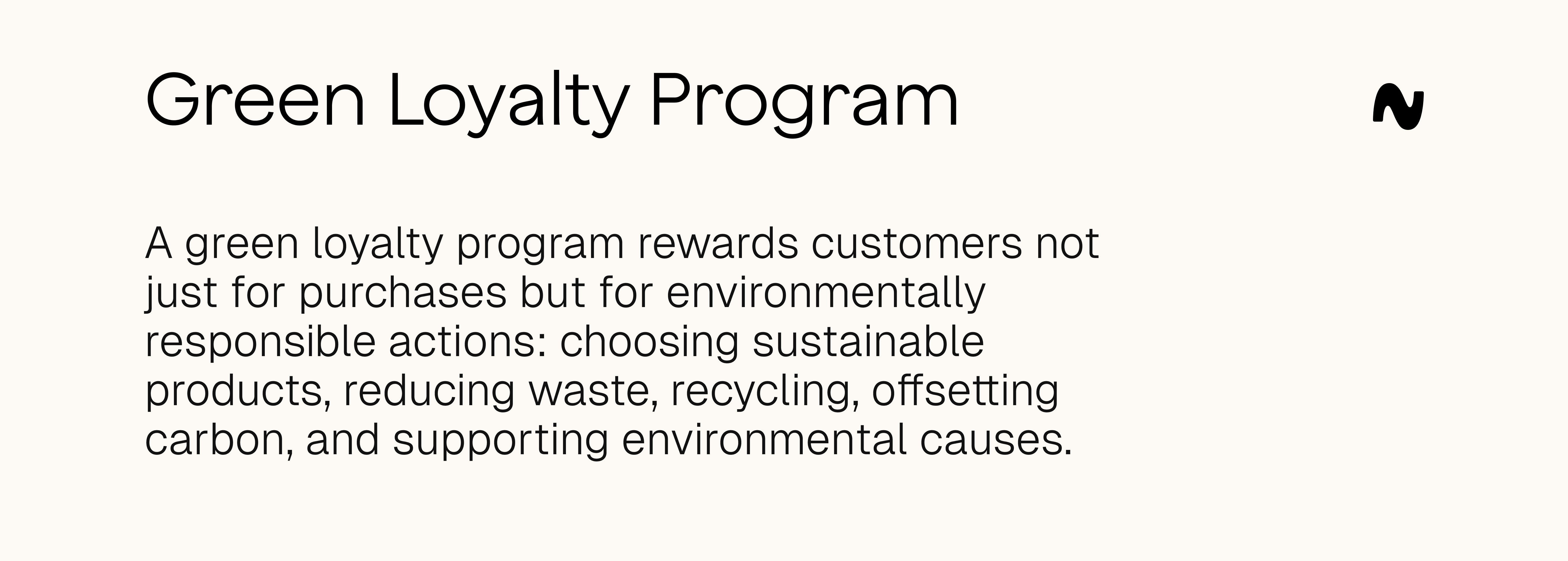 Green Loyalty program definition