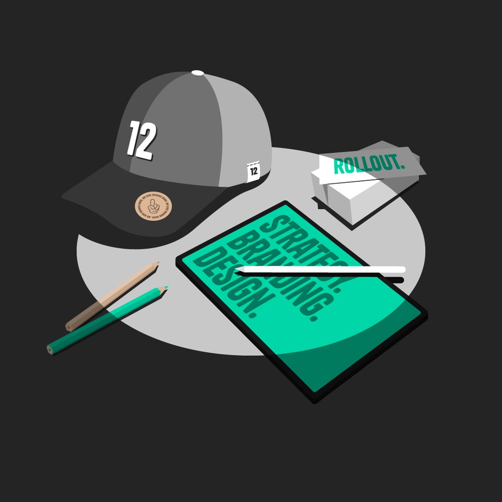 Twelve Yards Out work illustration
