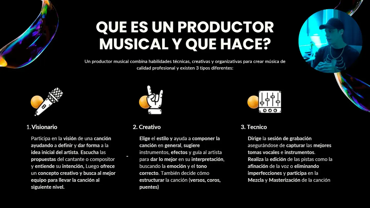 Que es un productor musical y que hace?