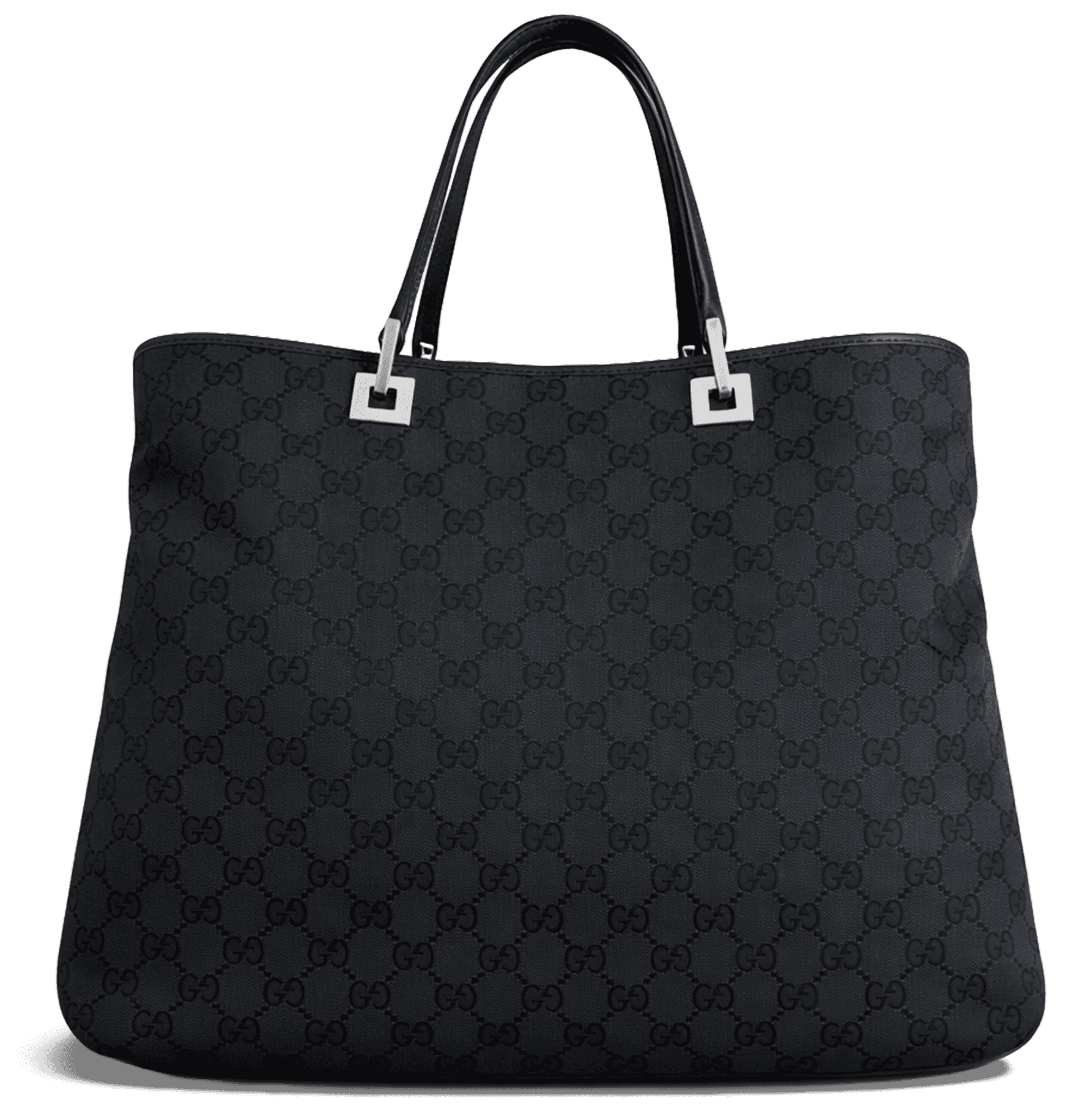 Black GG Canvas Tote Bag