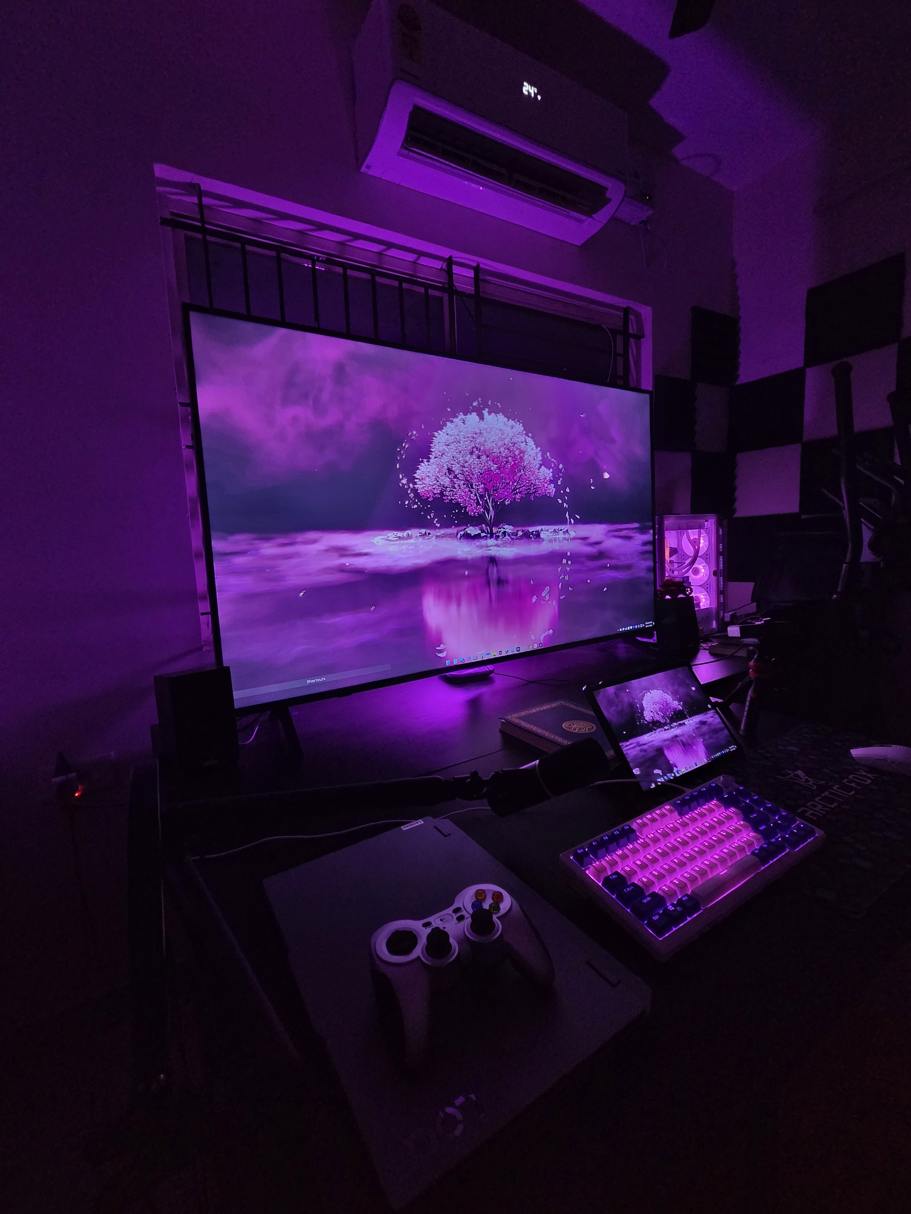 Portrait of portfolio creator – back view