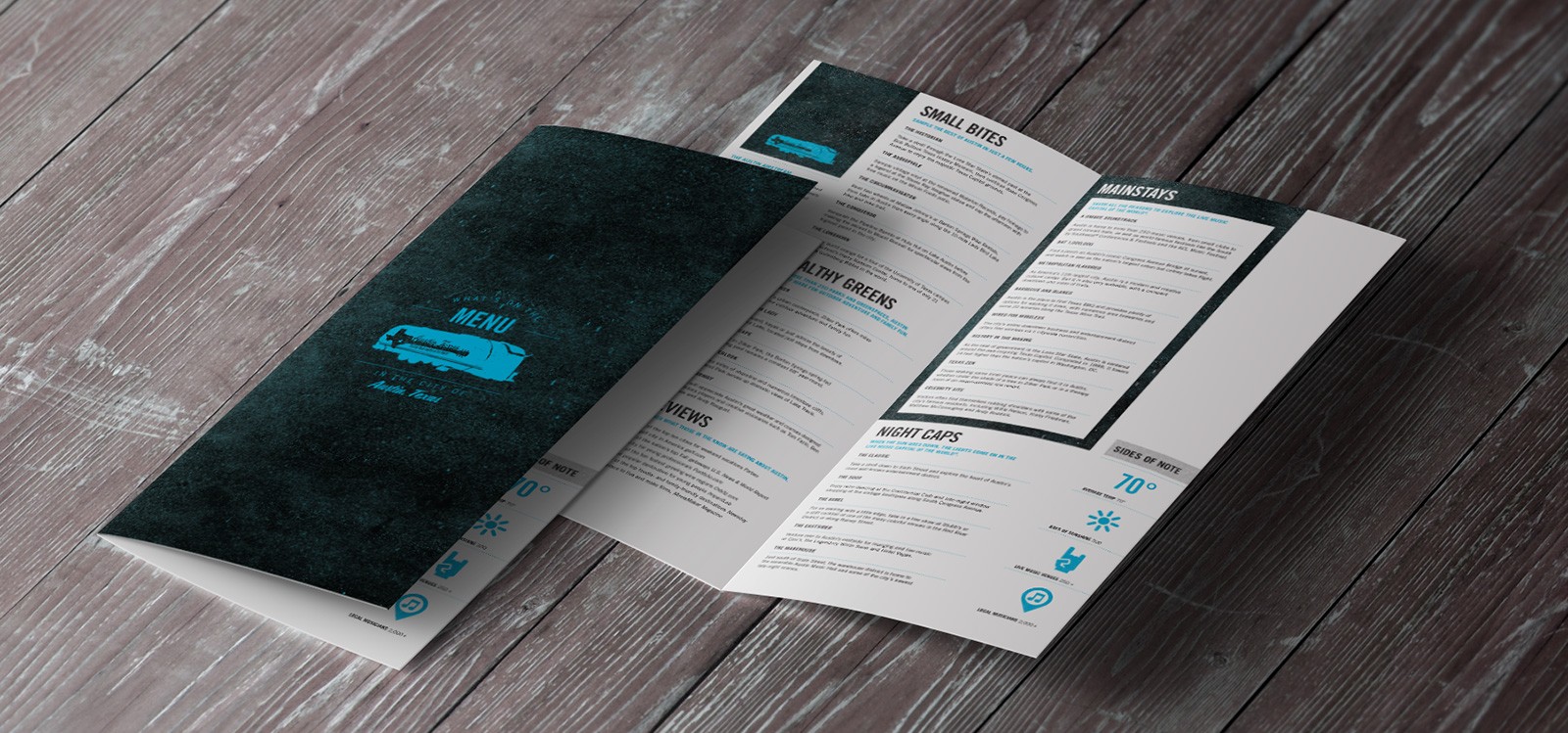 menu brochure layout design
