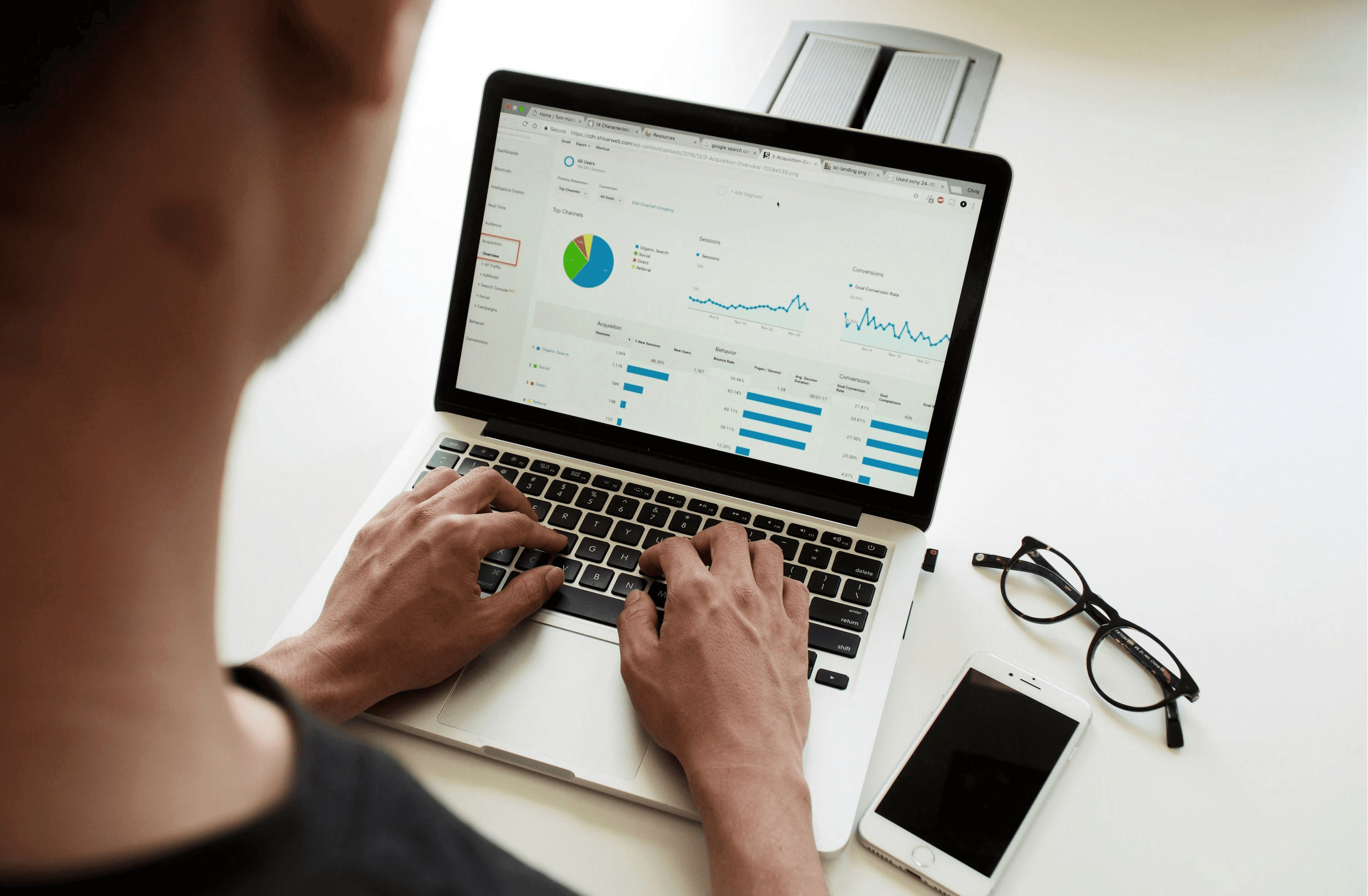 person using MacBook Pro