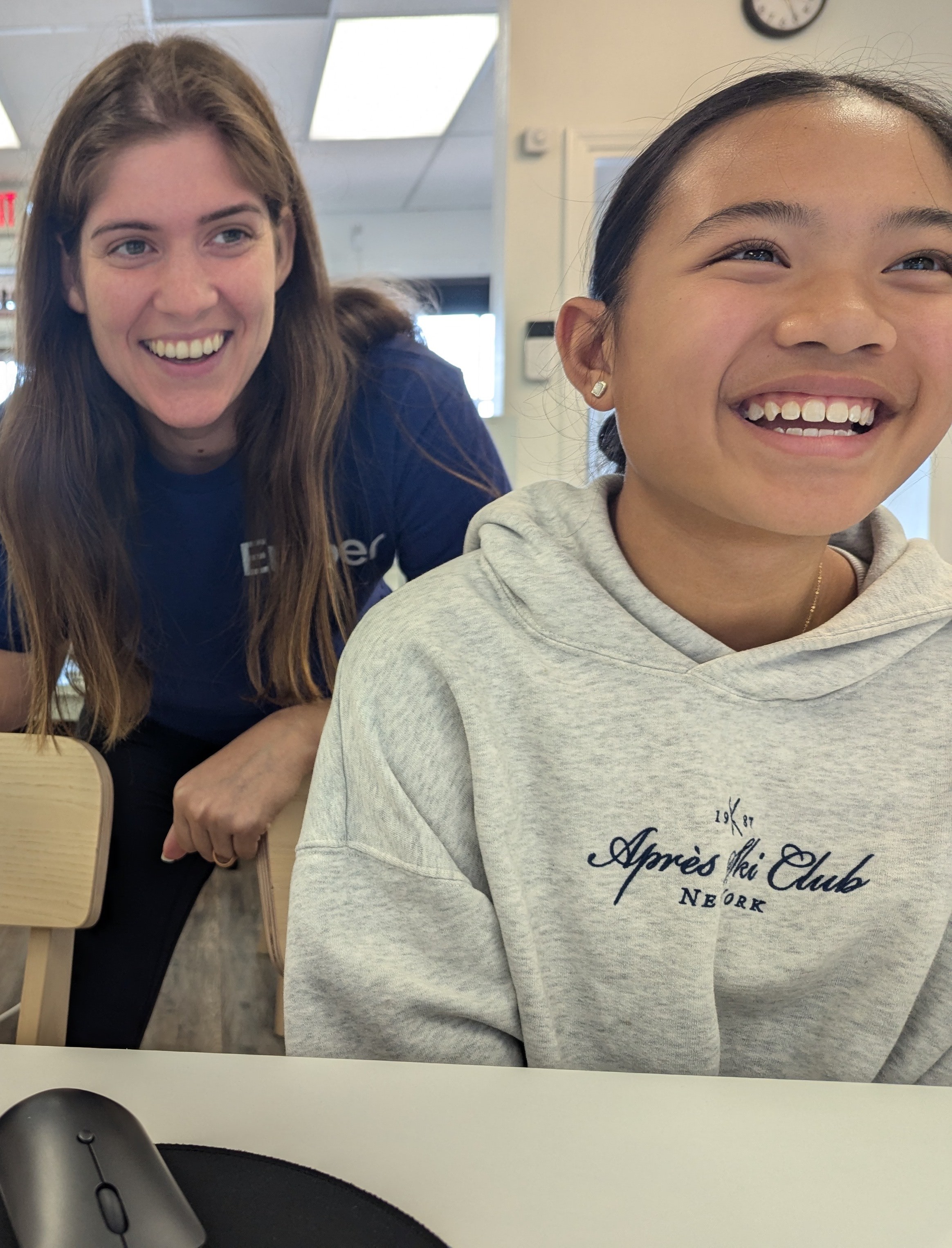 cecilia and ariana coding together
