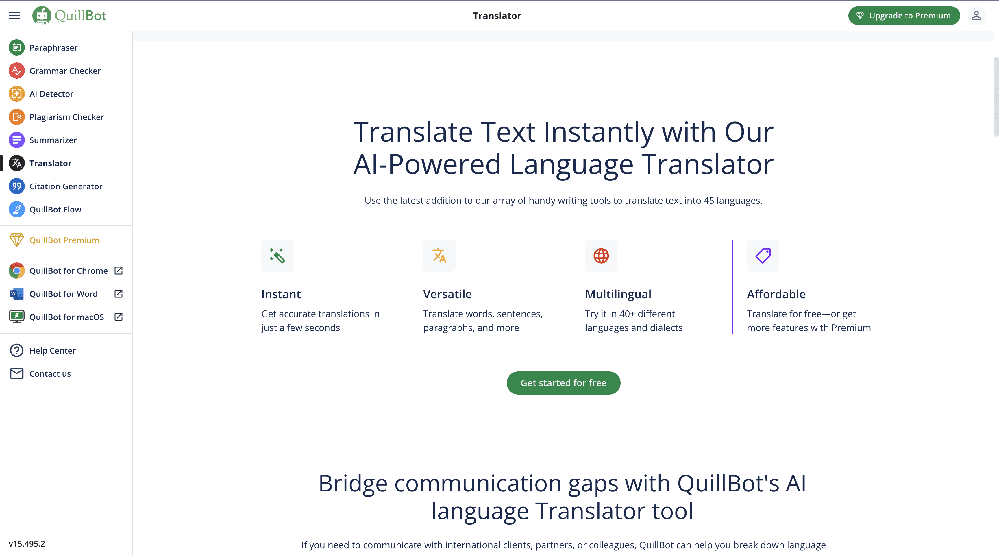 Quillbot Translator