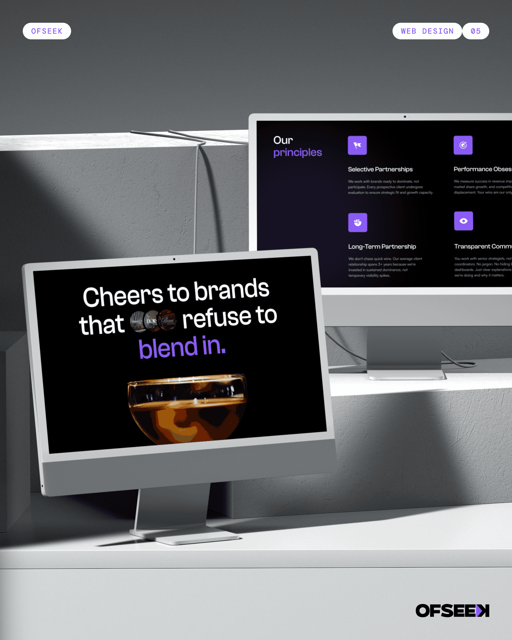 Neon signs illuminate a busy street at night.