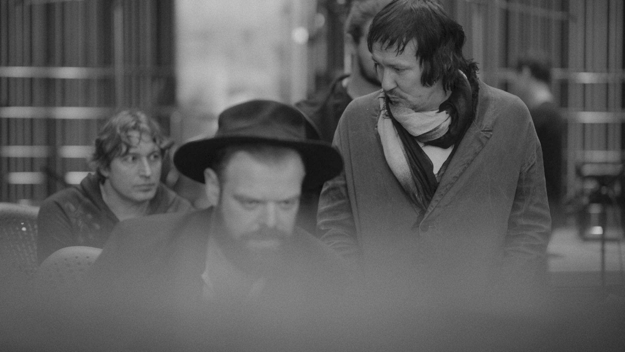 a woman looking at phone screen