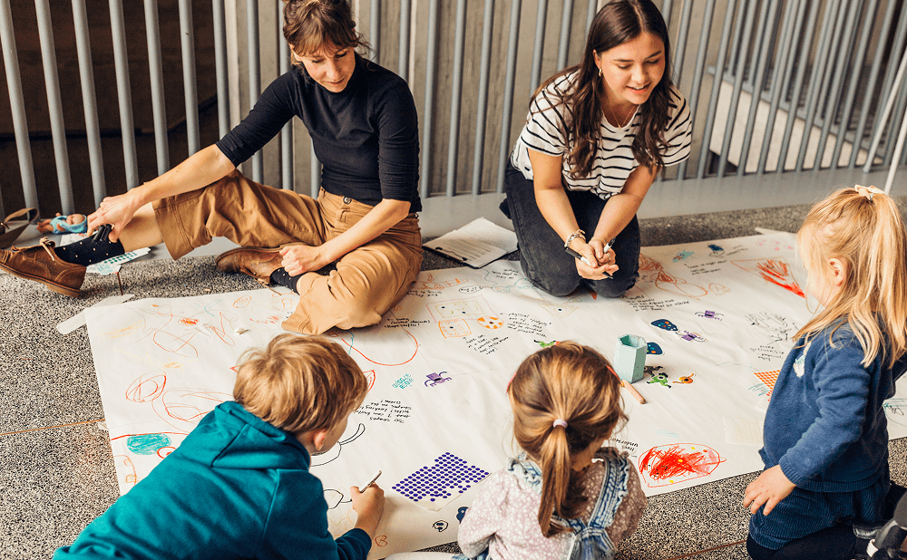 Collection of mobile interface screens showing the Resilico digital tools for flood preparedness.