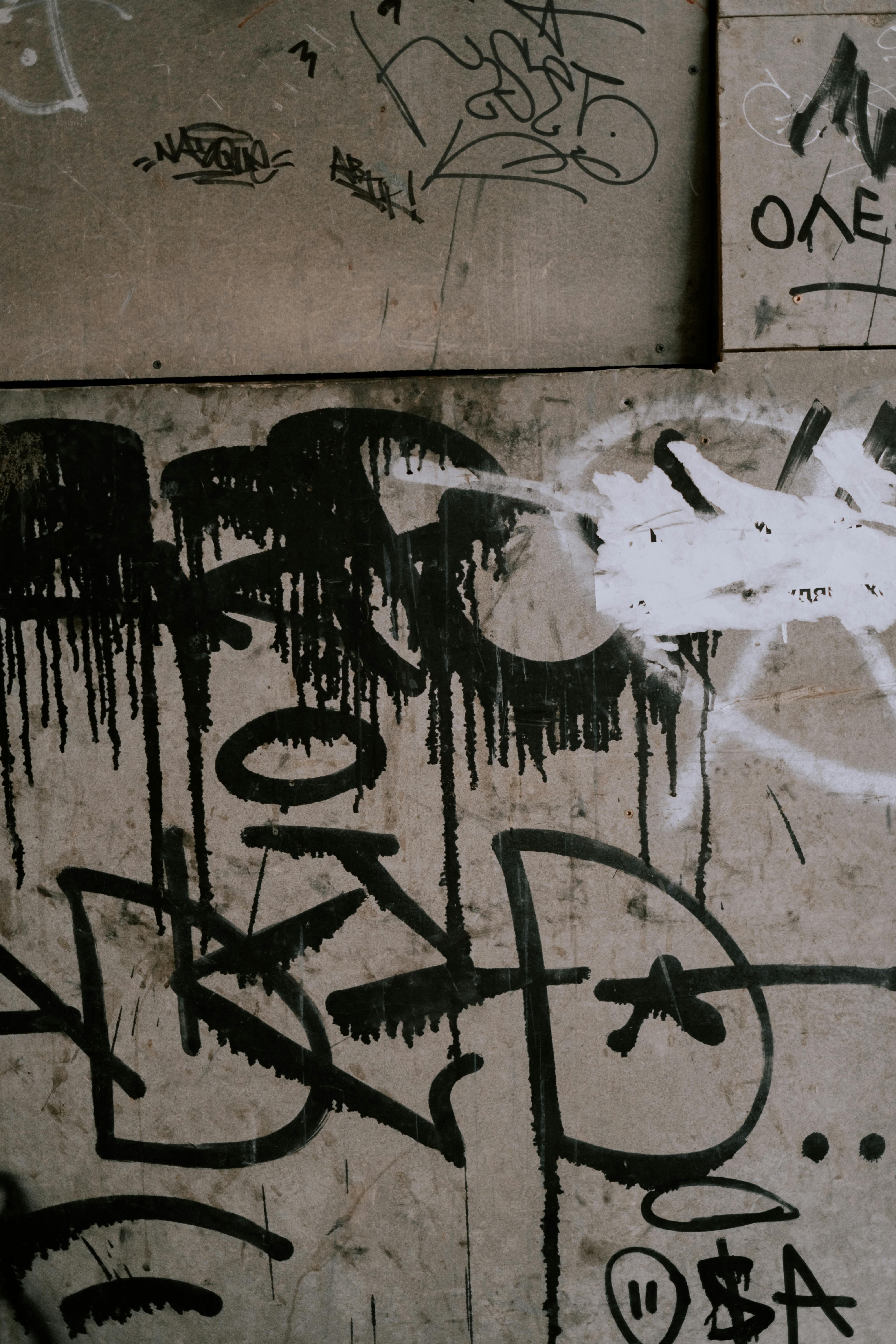 Scribbling on wall