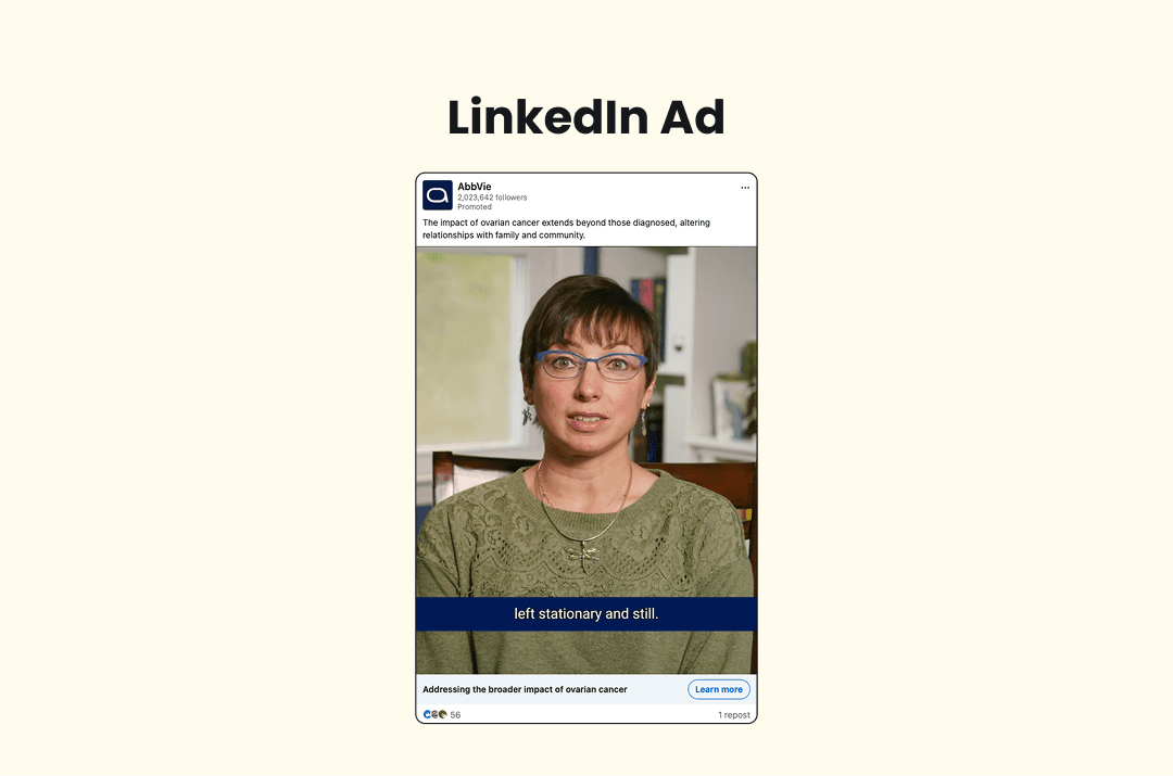Screensot of Linkedin ad