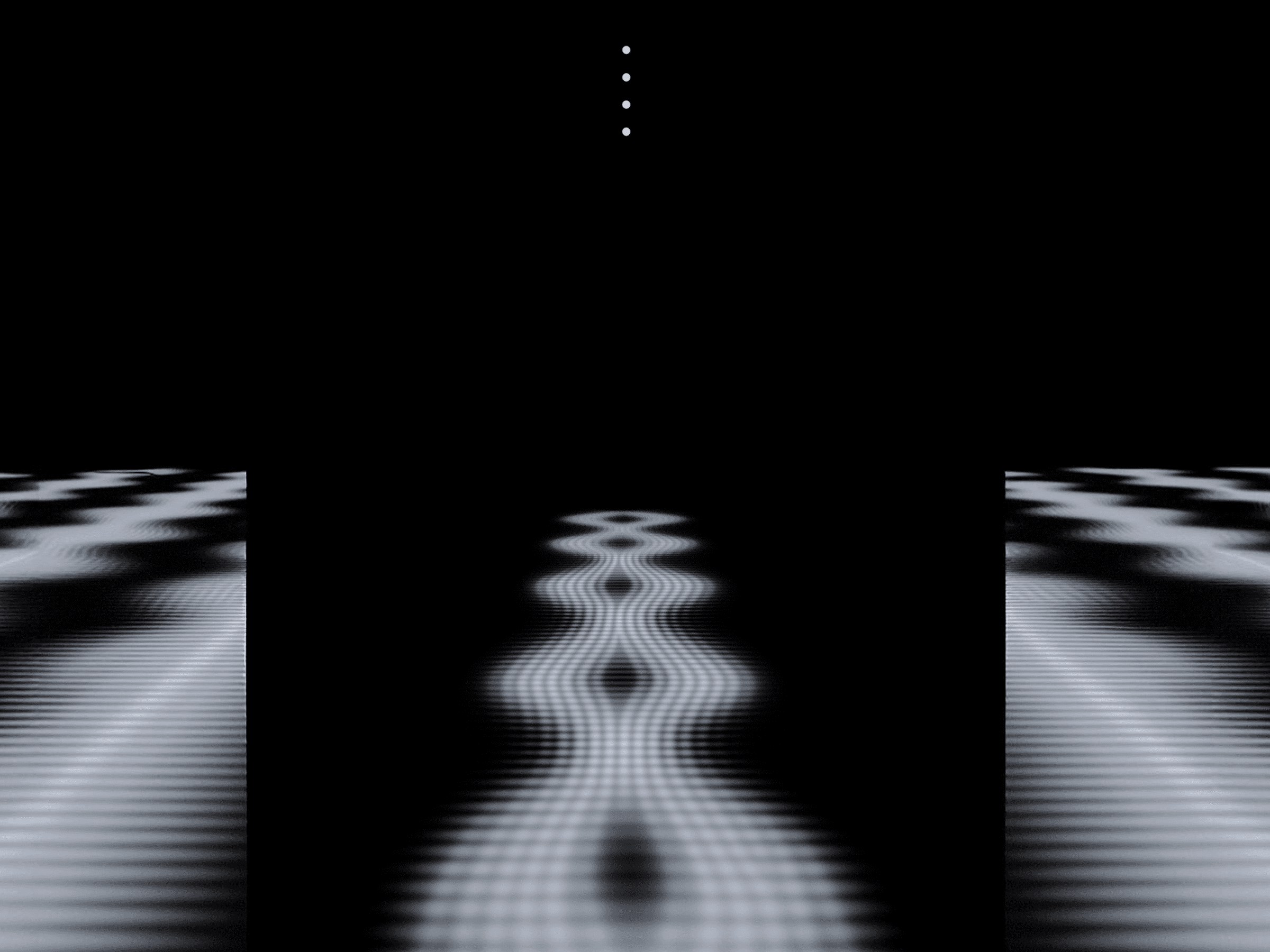 Abstract wave frequency pattern on dark background — representing signal and response cycles in Norbert Wiener's cybernetics theory