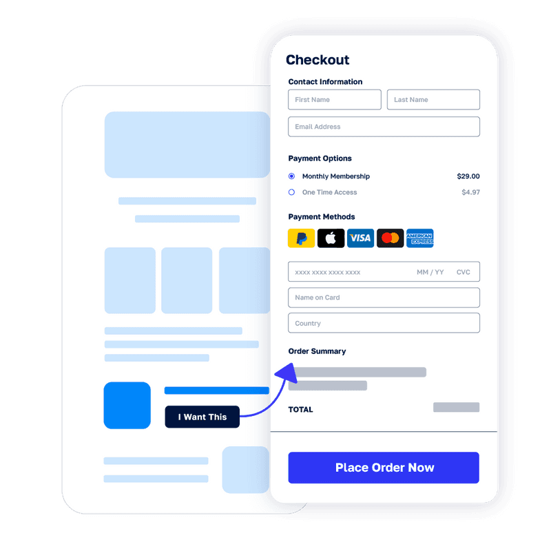 fast checkout with stripe and samcart integration