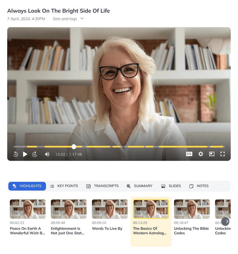 Jamworks app displaying the Highlights tab