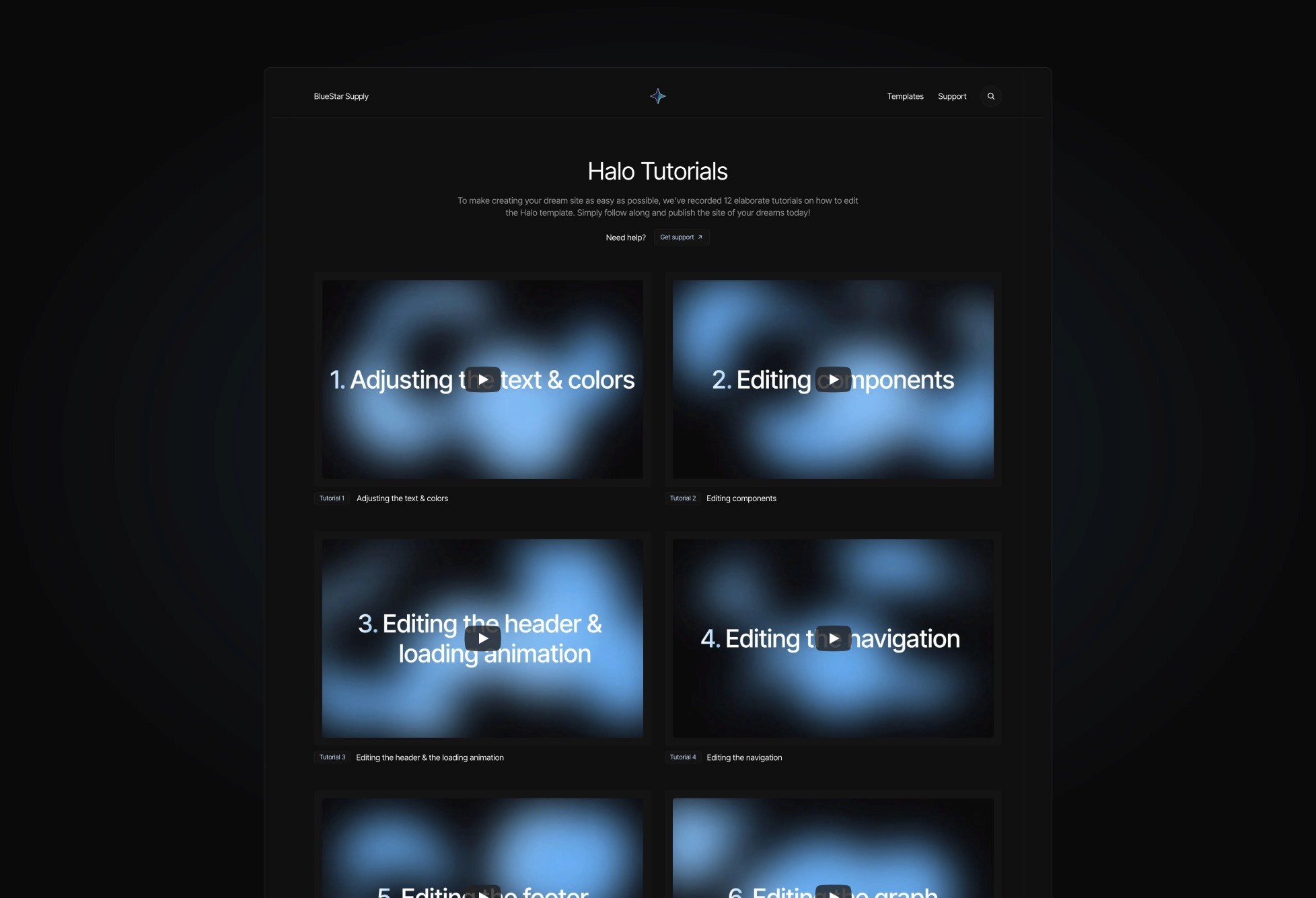 Halo Framer Template Tutorials