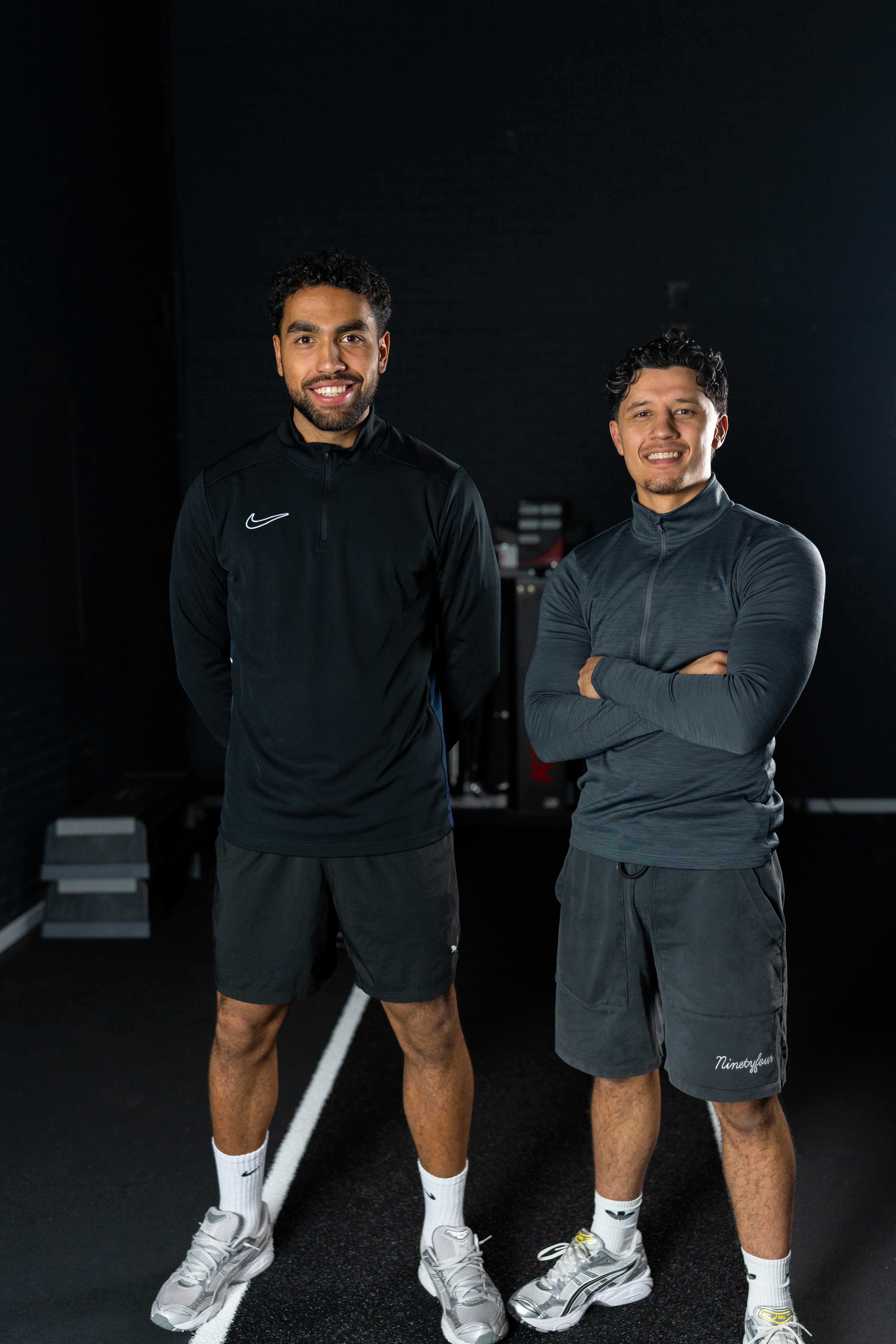 Athlete winning a race