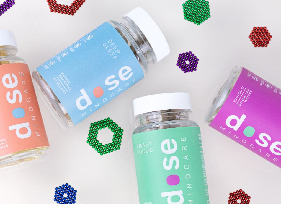 Flacons de compléments Dose Mindcare