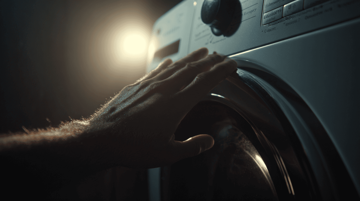 Carpenter using a nail gun on a wooden surface.