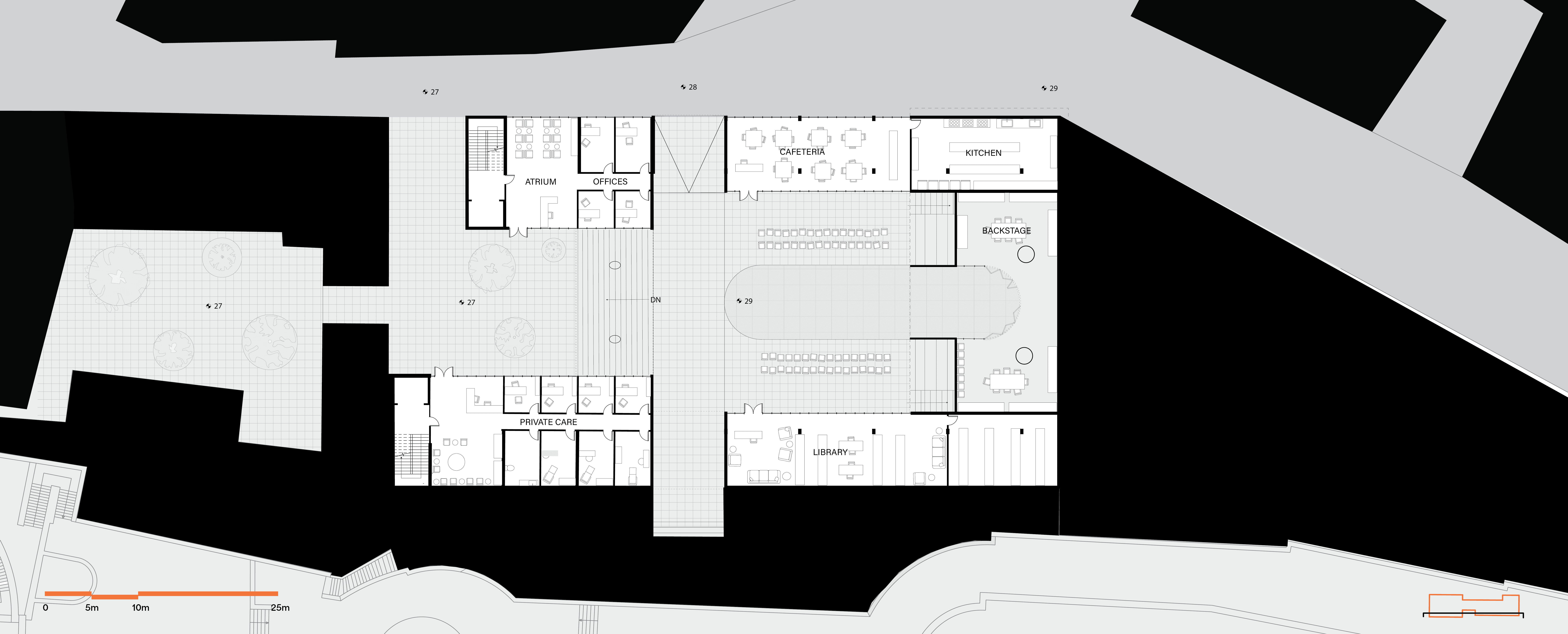 White wooden staircase with white wooden railings — editorial architecture image 6 for "Concrete Hours"