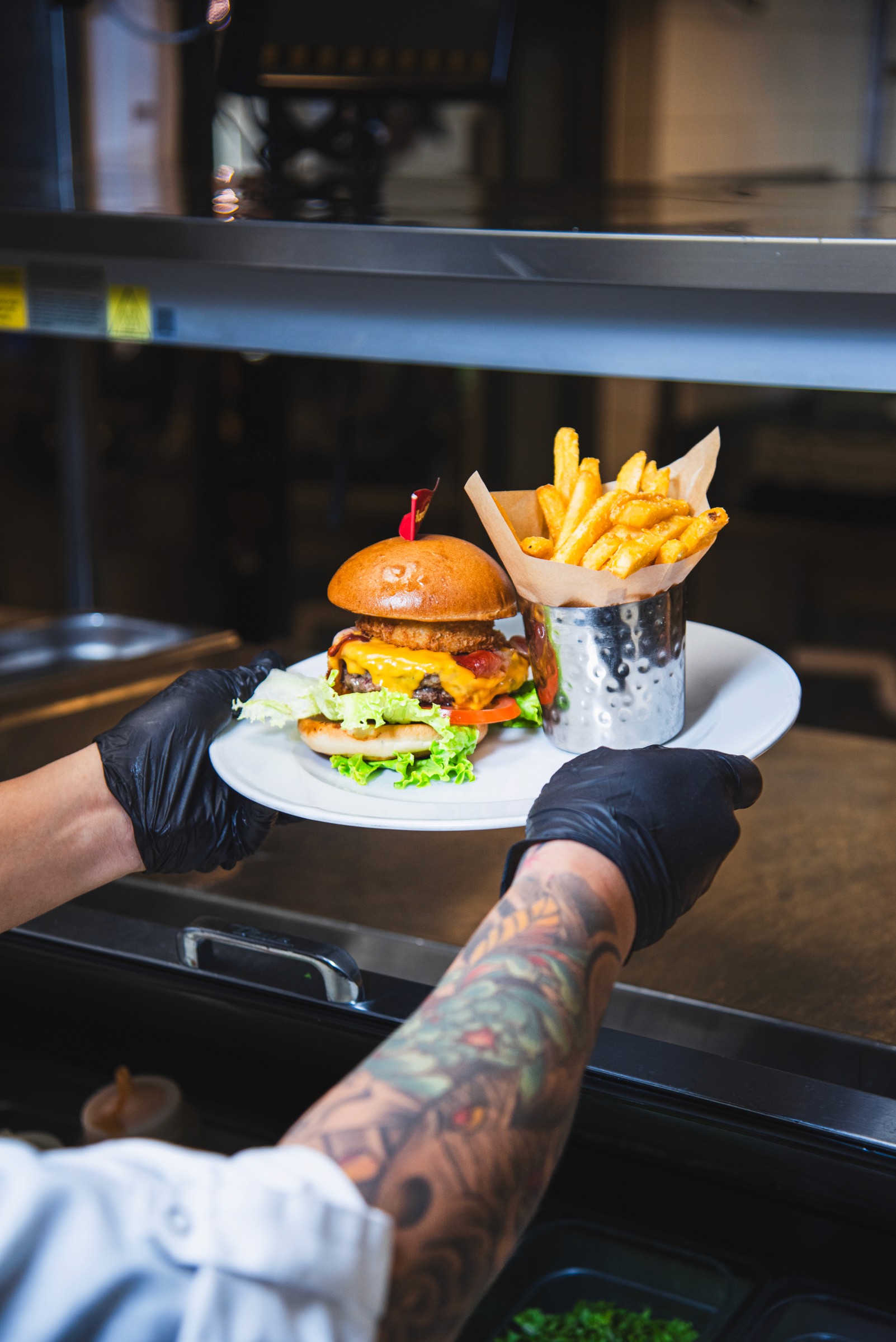 Burger served at Hard Rock Cafe Dubrovnik