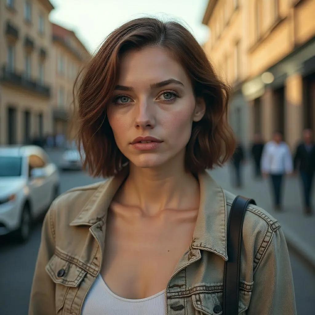 Change your hairstyle to brown with the AI Hair Color Changer.