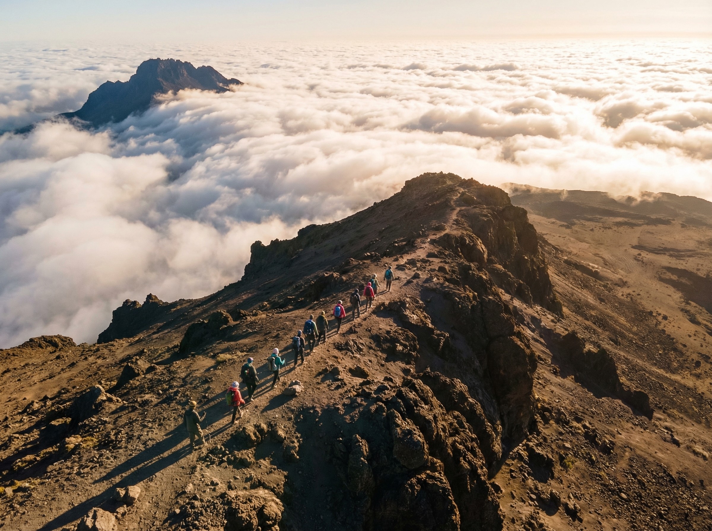 Golden desert dunes under clear sky — the starting point of your AlUla journey.