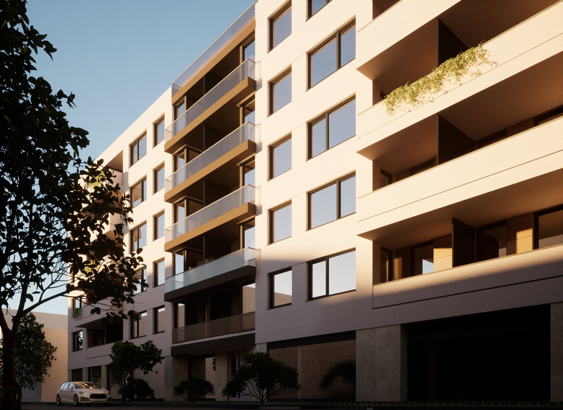 társasház látványterv