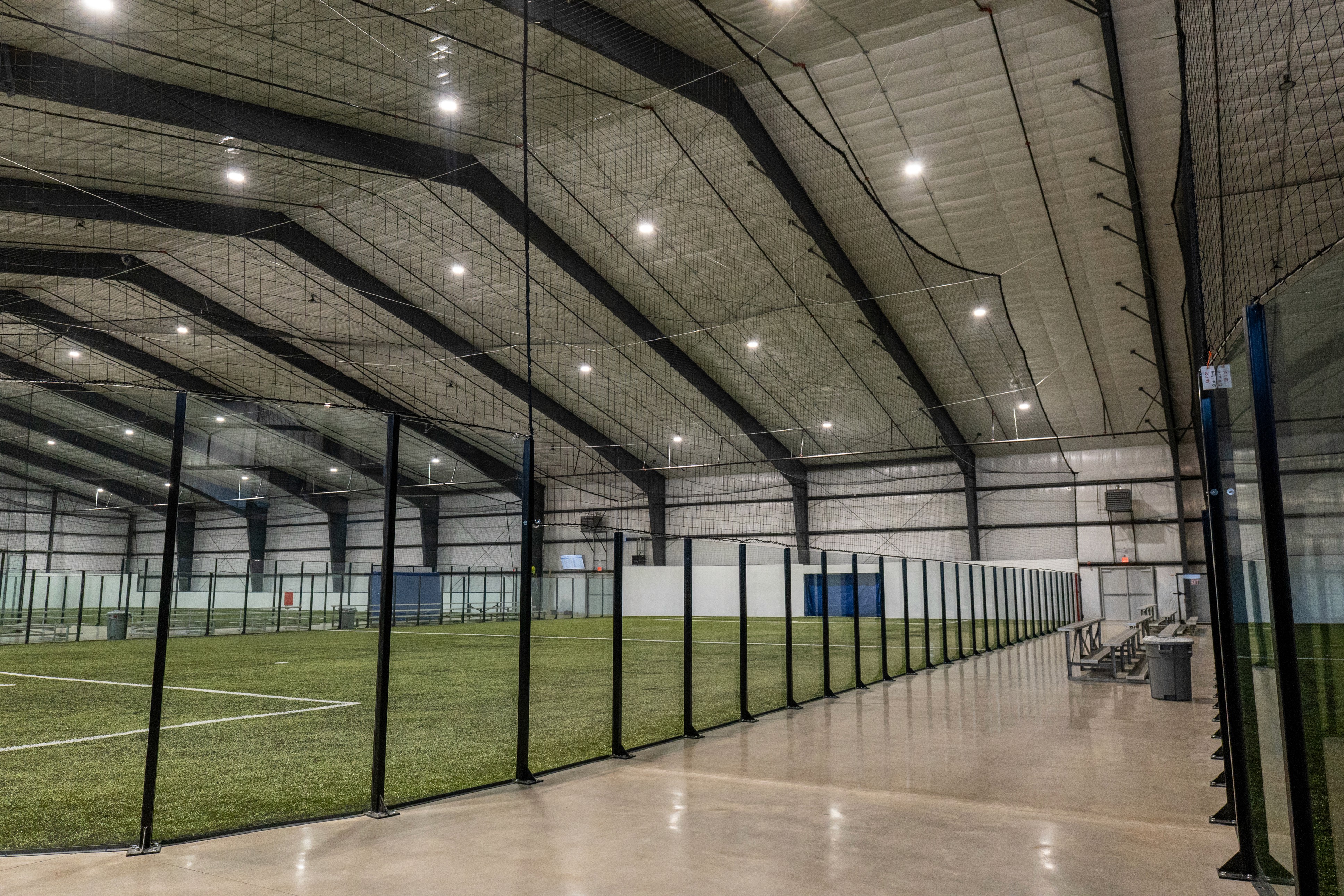 Architectural interior photography of the Antioch Soccer Complex showcasing precision visual capture by Lipscomb Creative Co.