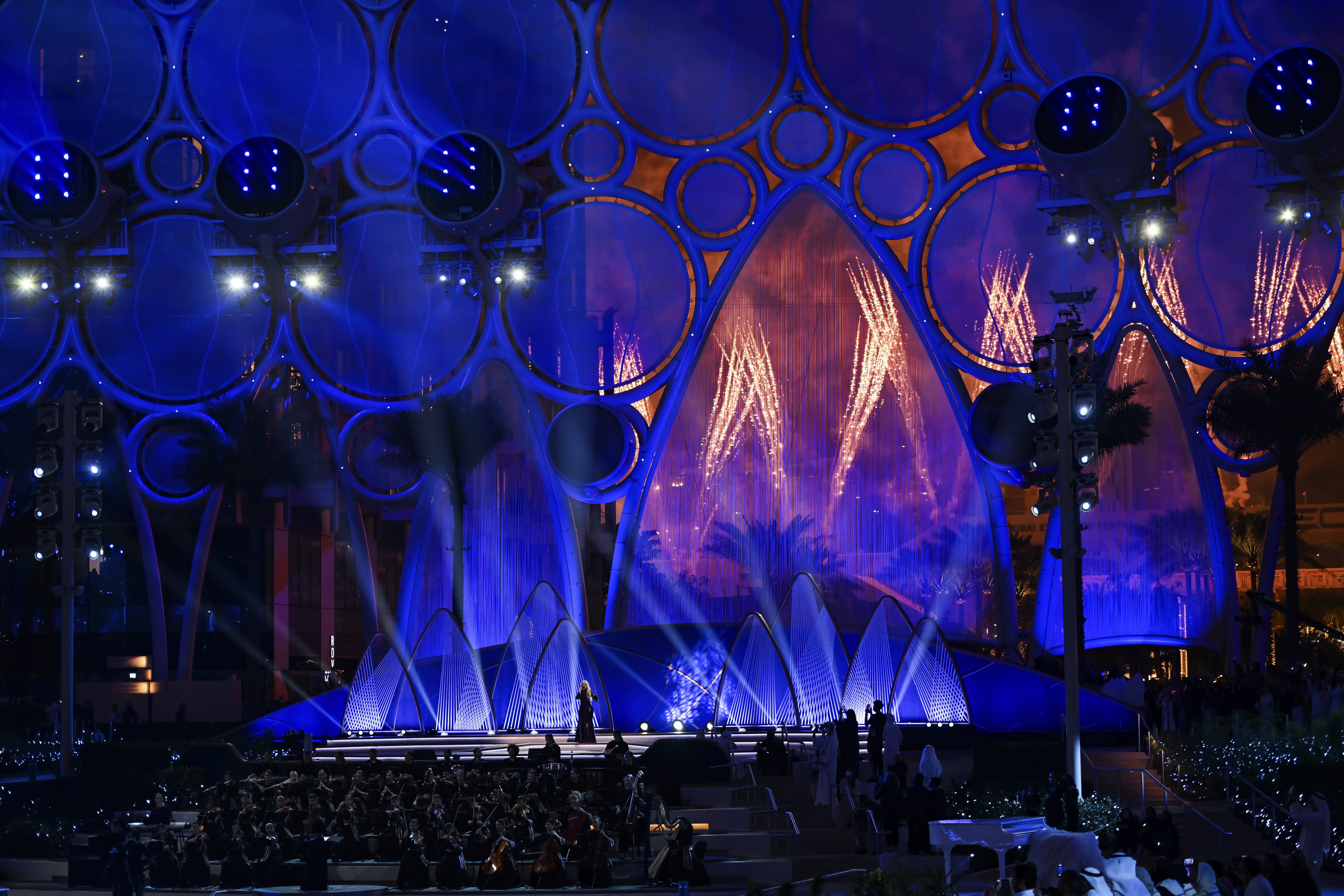 Expo 2020's Al Wasl stage and projection dome
