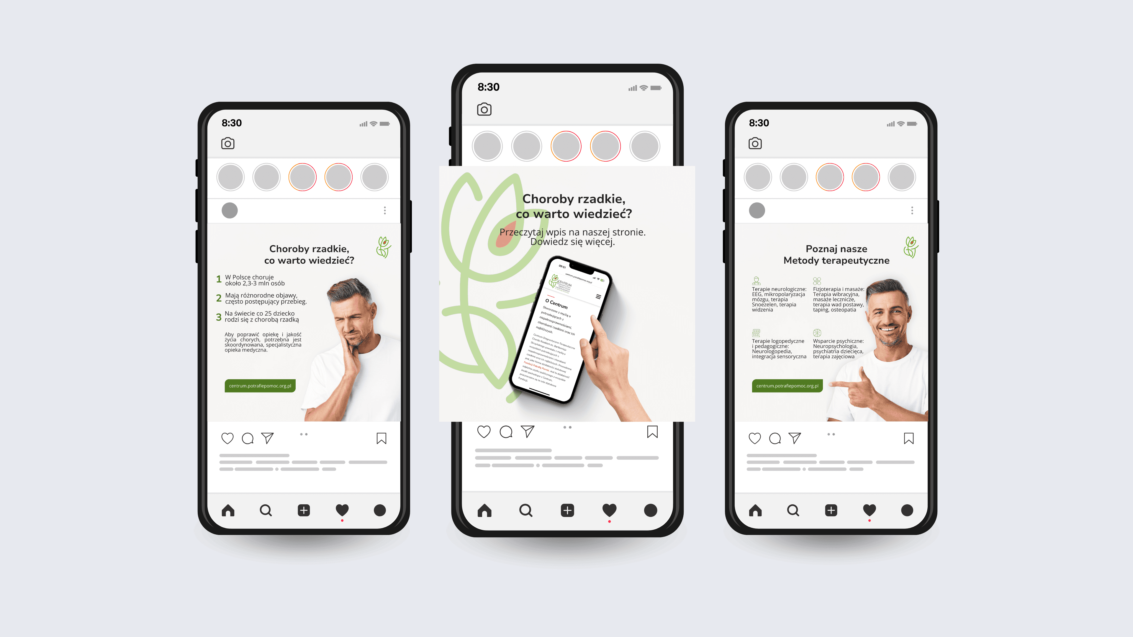 Phone mockup with the app filter