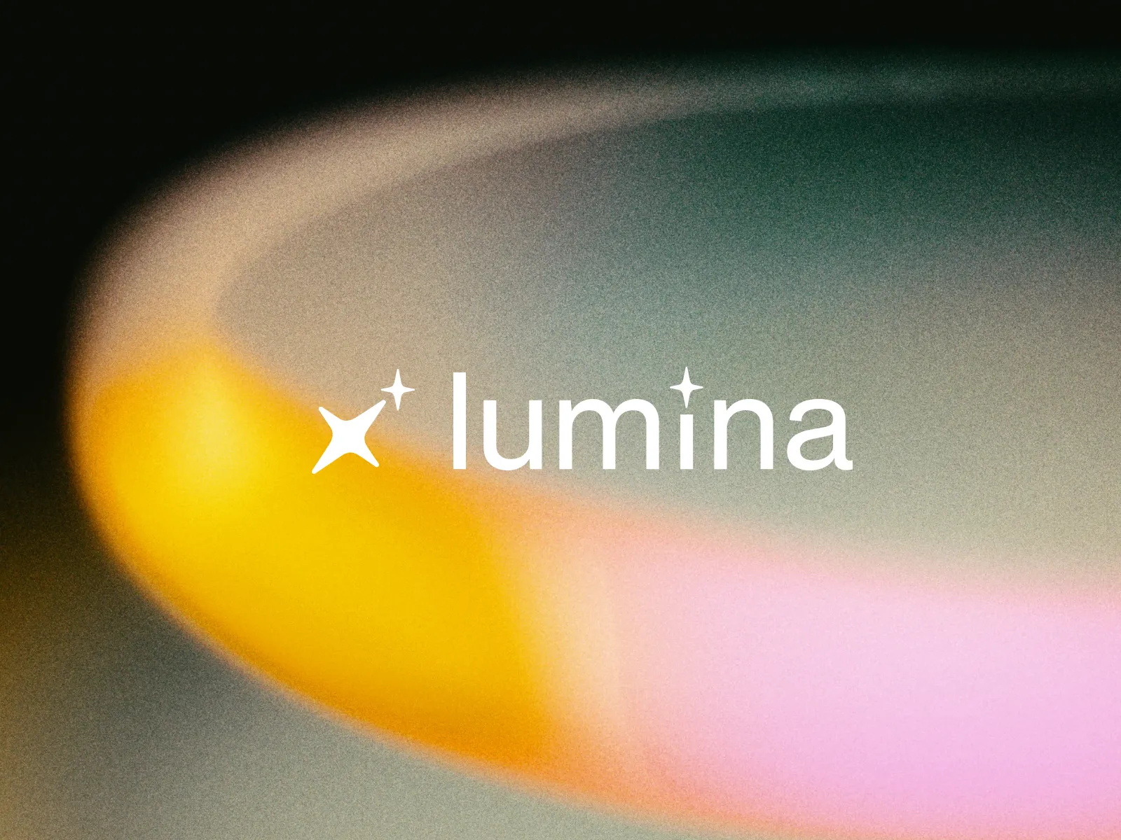 A logo displaying the word "lumina" on a gradient, textured background