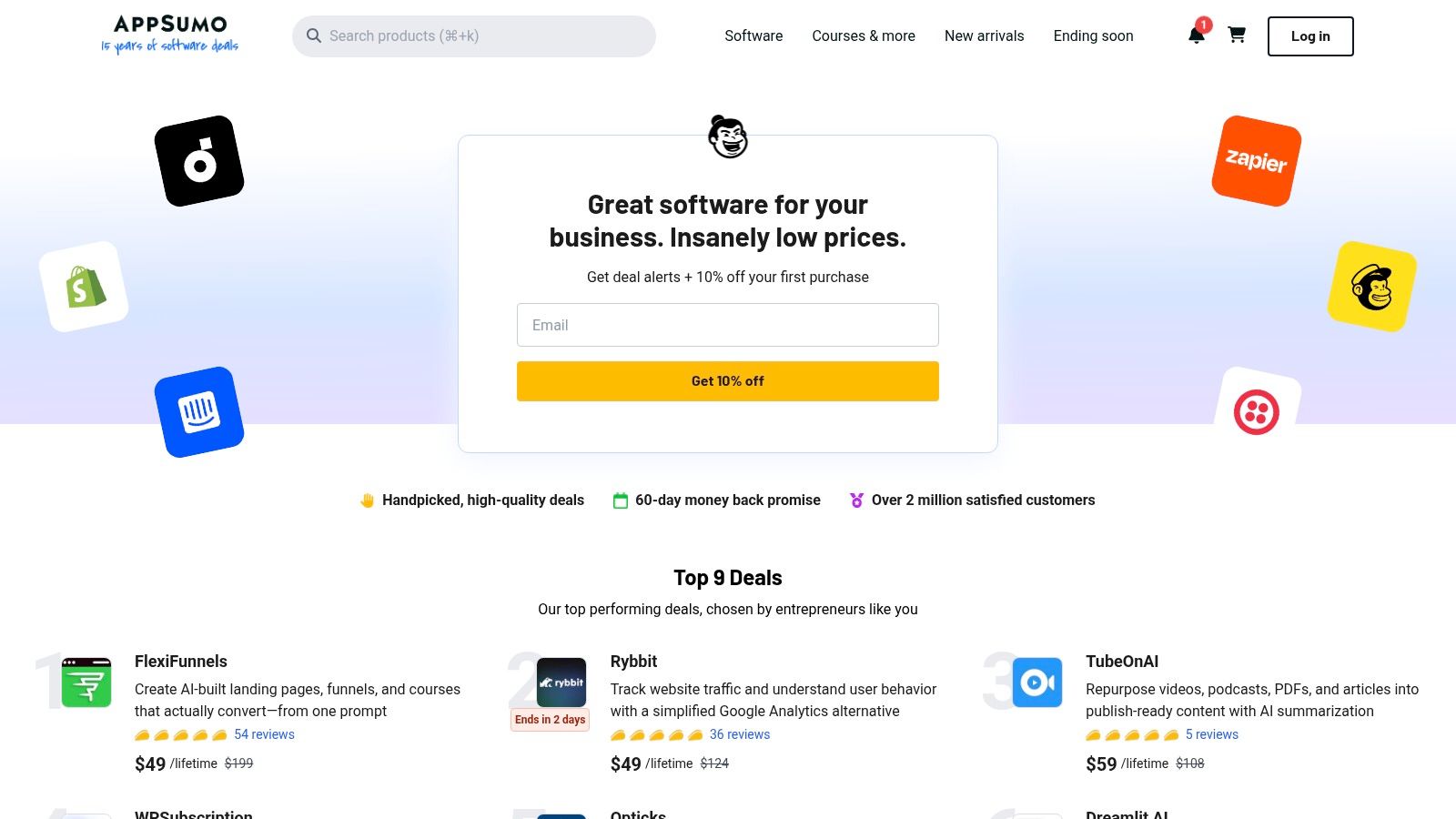 AppSumo – AI writing tools (deals marketplace)