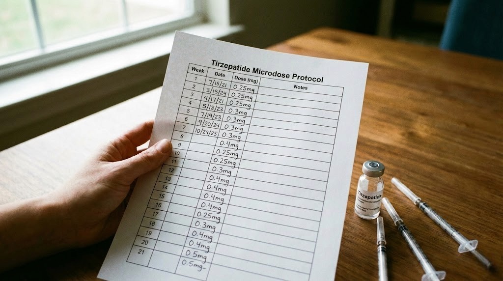 Tirzepatide microdose chart