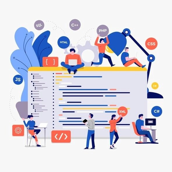 An illustration of emerging programming languages that are gaining popularity among developers.