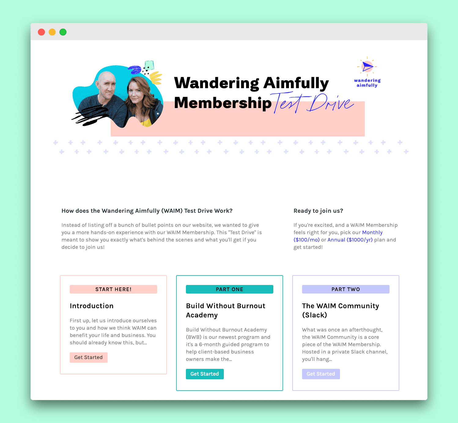 Wandering Aimfully Membership Test Drive