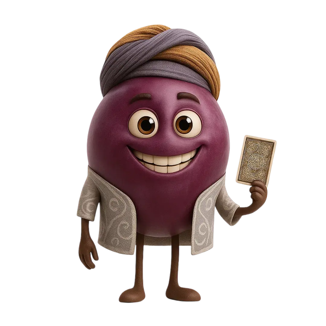 Pinot Meunier grape berry illustration for wine education.