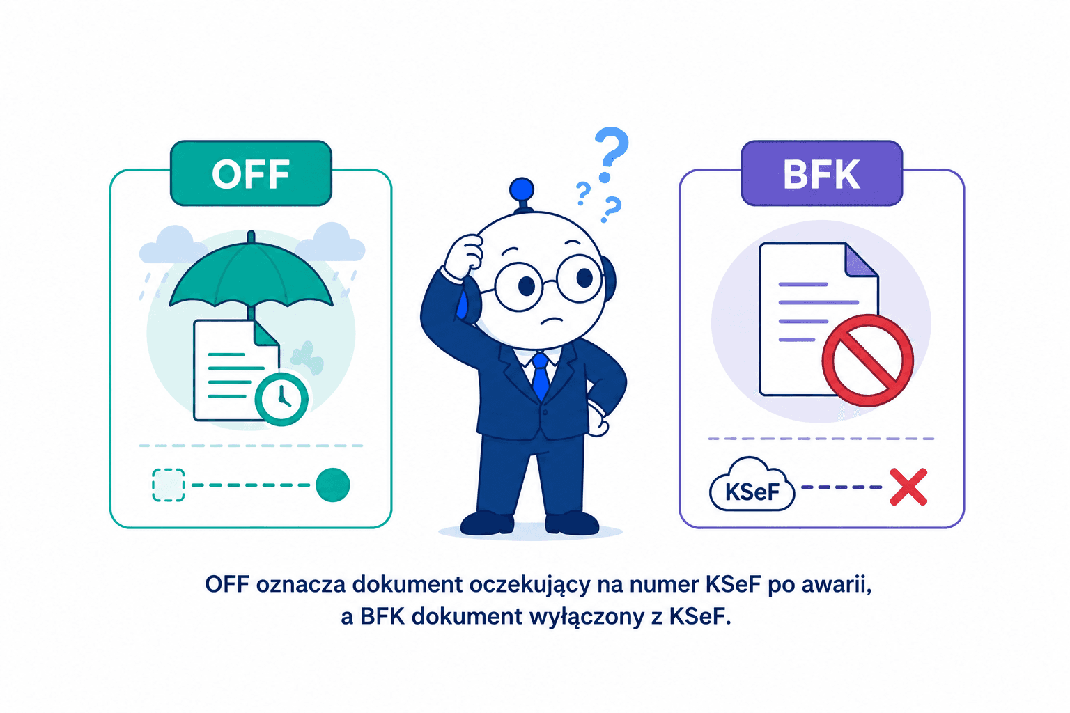 Różnice między oznaczeniami OFF i BFK dla faktur korygujących