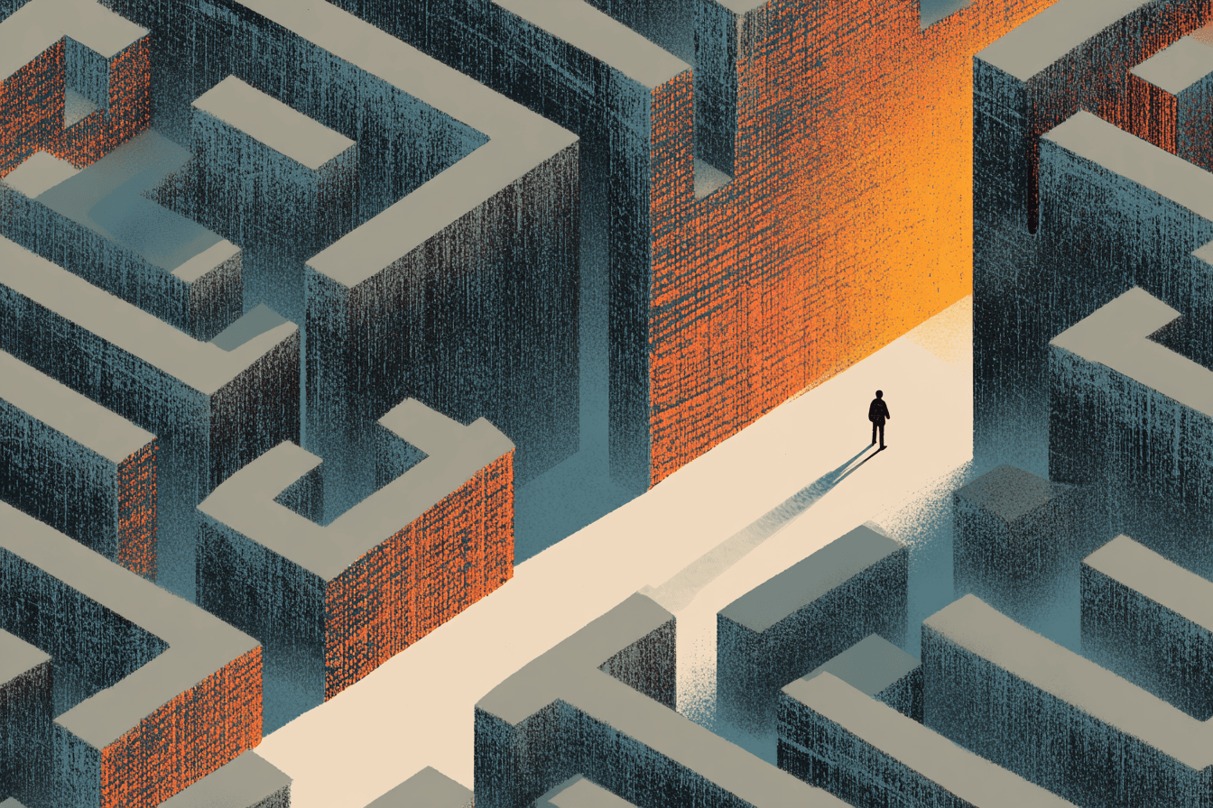 Illustration of a maze