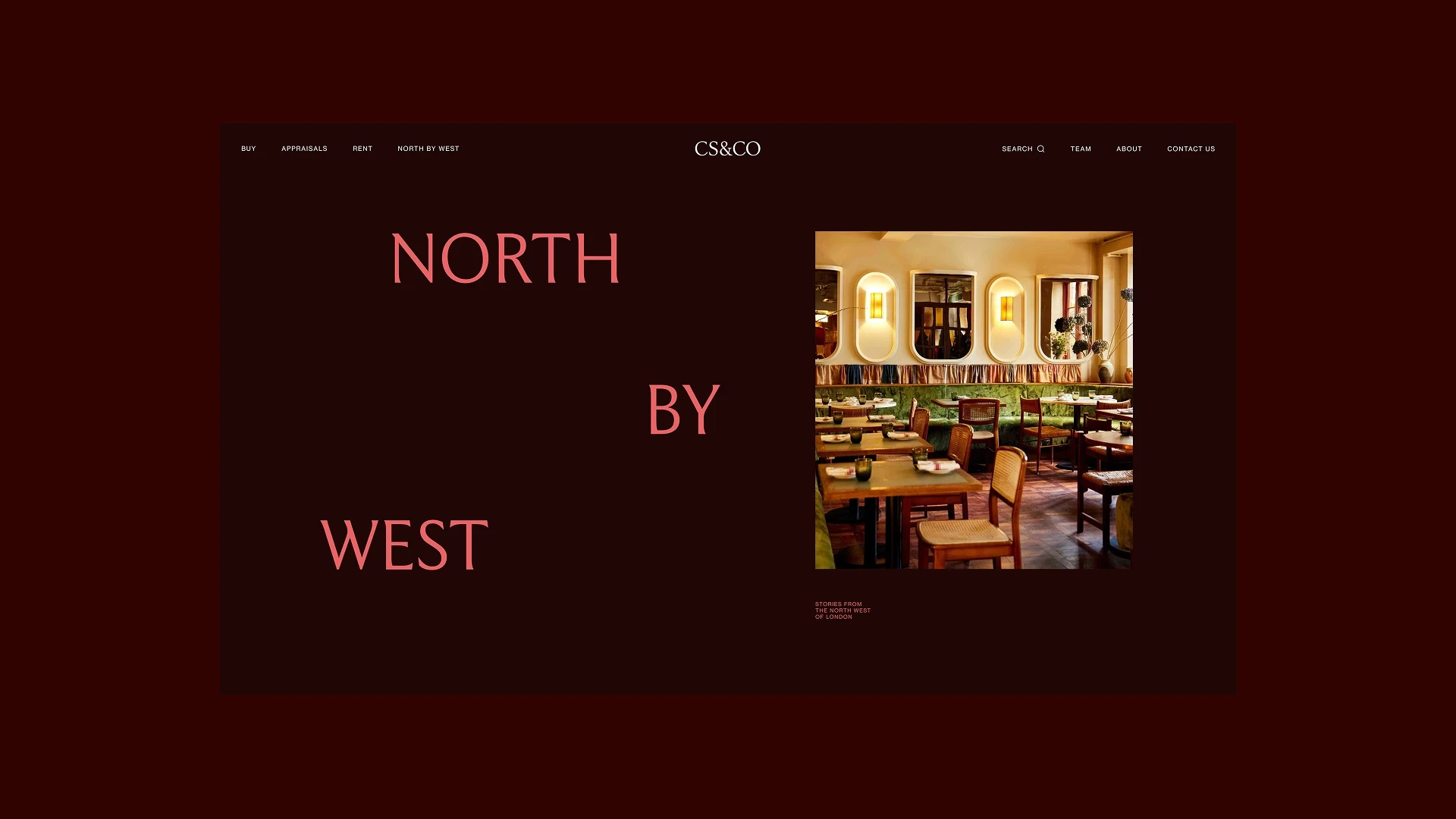 Camerons Stiff & Co graphic: 1982 in large serif numerals over a green panelled living room