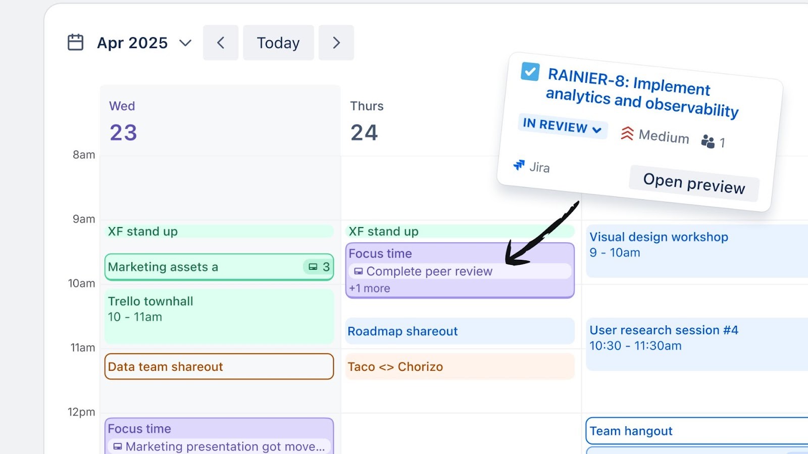 Trello's simple calendar for scheduling team tasks