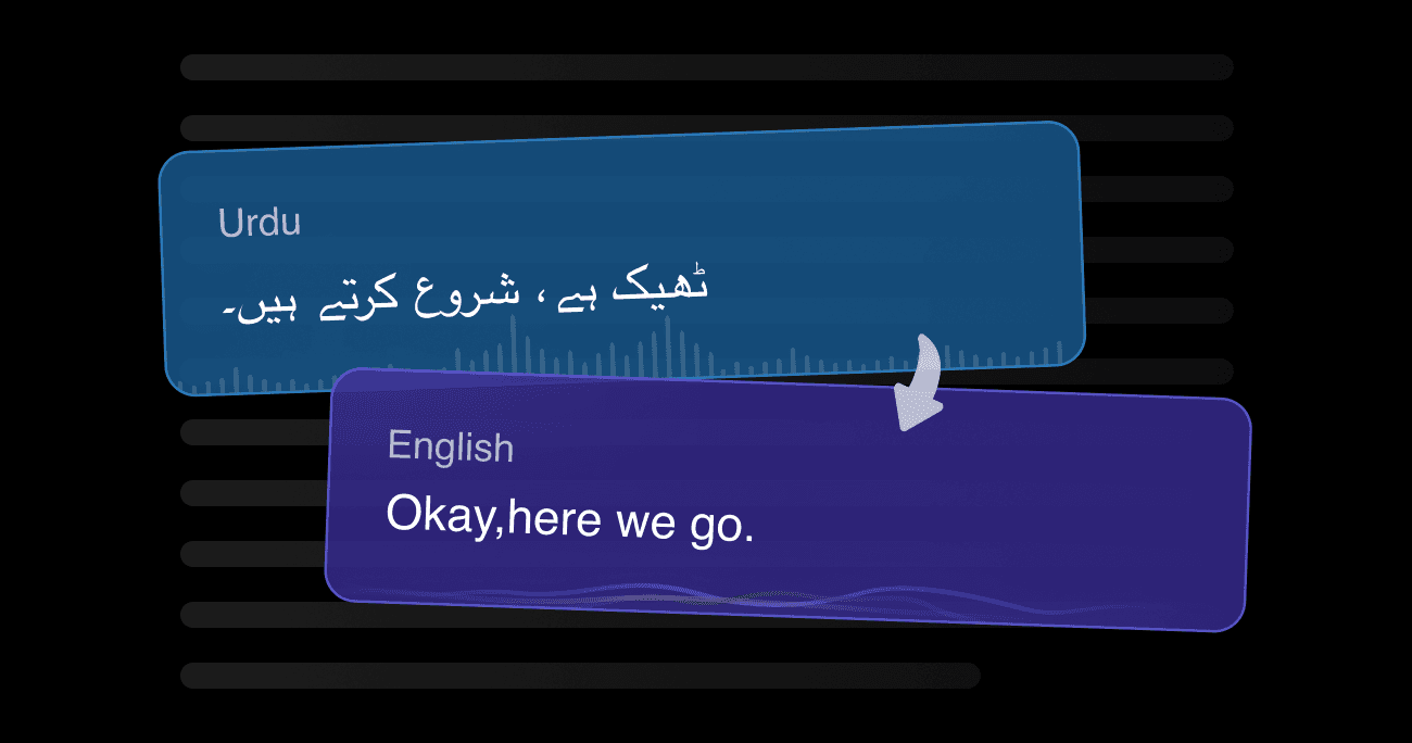 Vozo's AI video translator showing context-aware Spanish translation