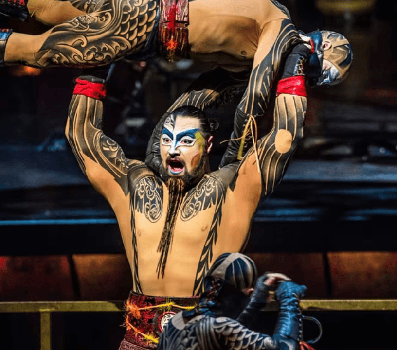 Martial arts scene in KÀ by Cirque du Soleil