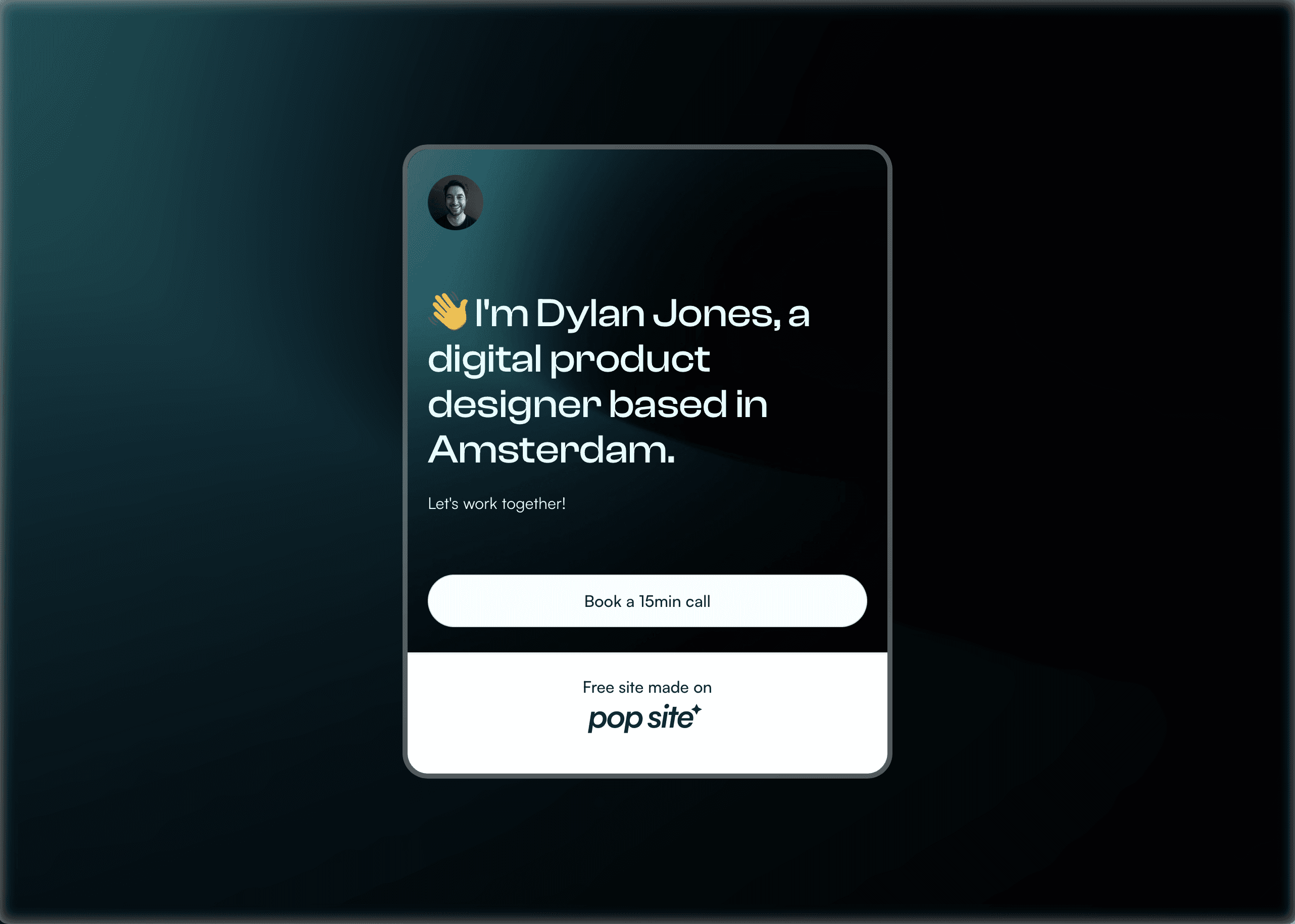 Dylan Jones on Pop Site