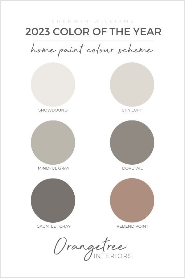 2023 Color of the Year Home Paint Colour Scheme