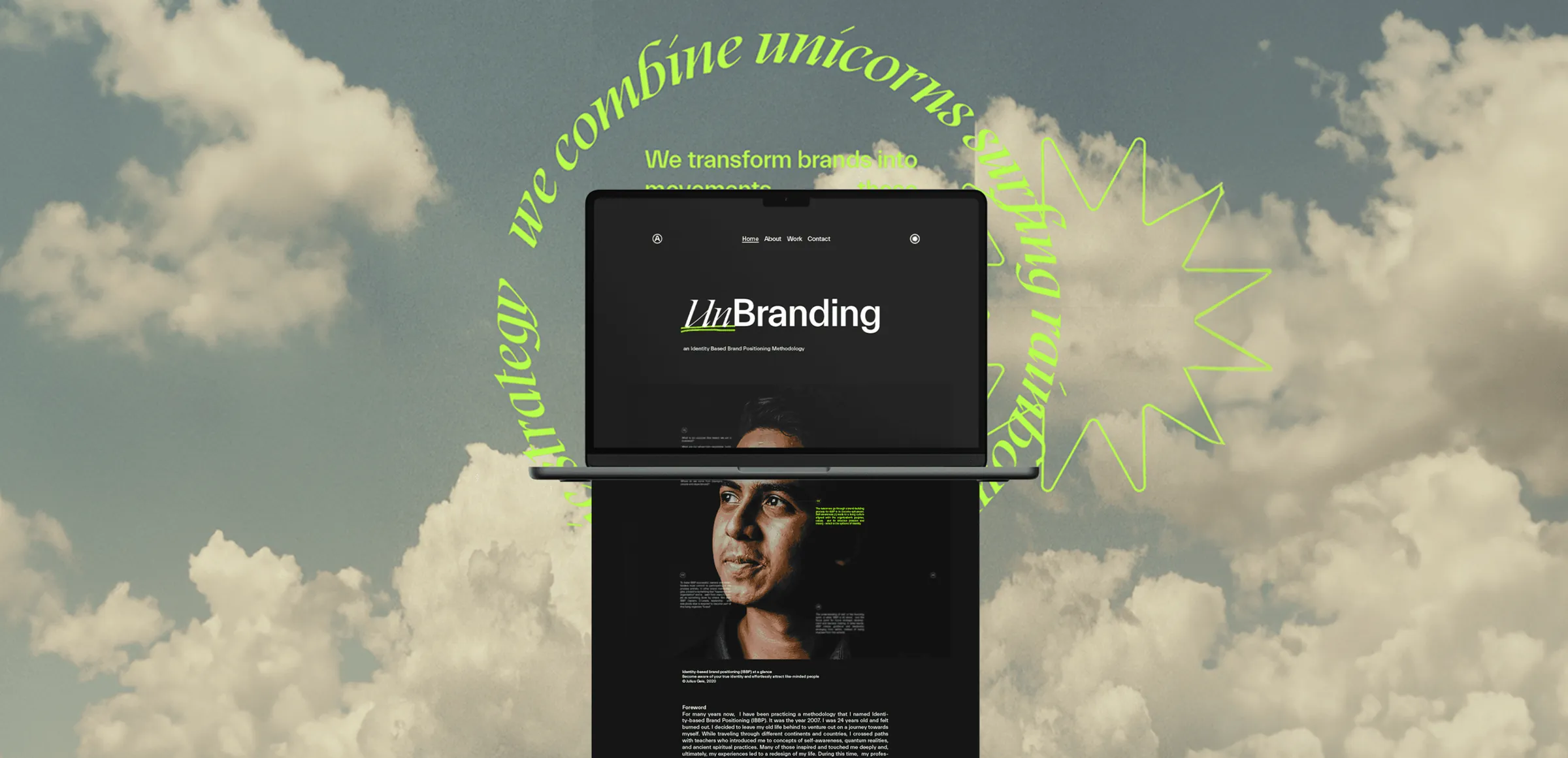 Aina brand identity hero