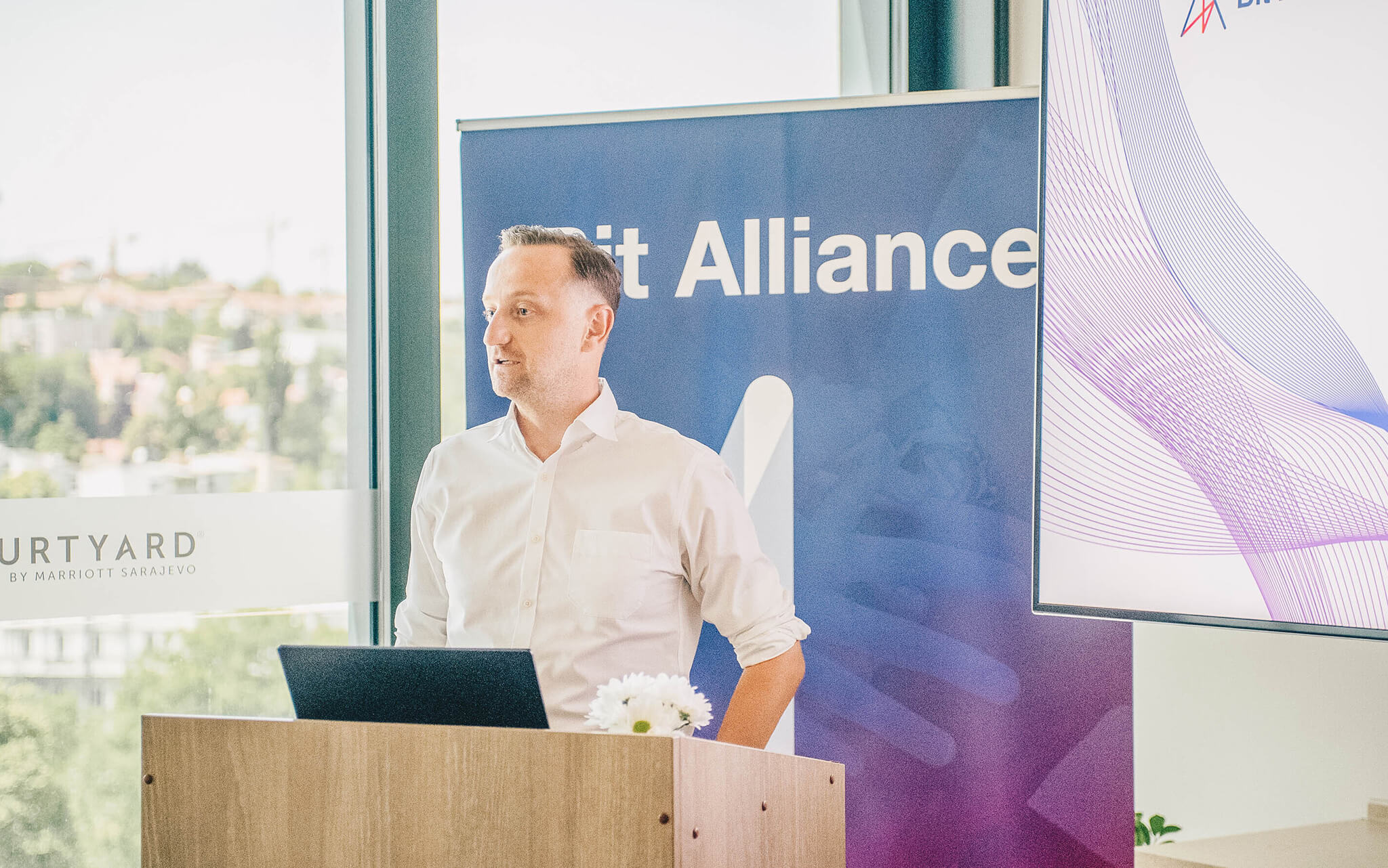 Bit Alliance Brunch in Sarajevo with IT leaders and government representatives