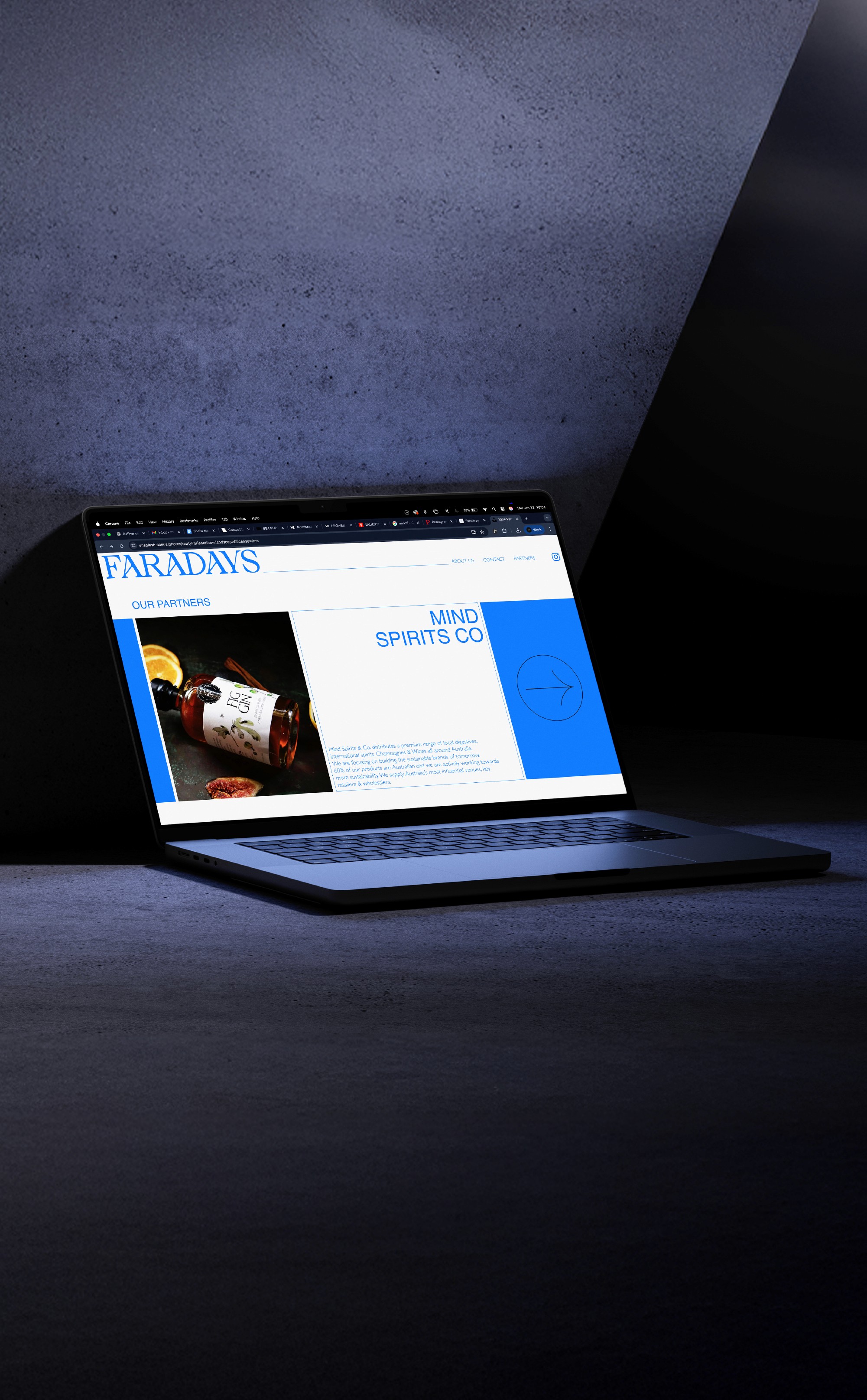 Faradays - Visual Identity System - UX/UI Design - Website