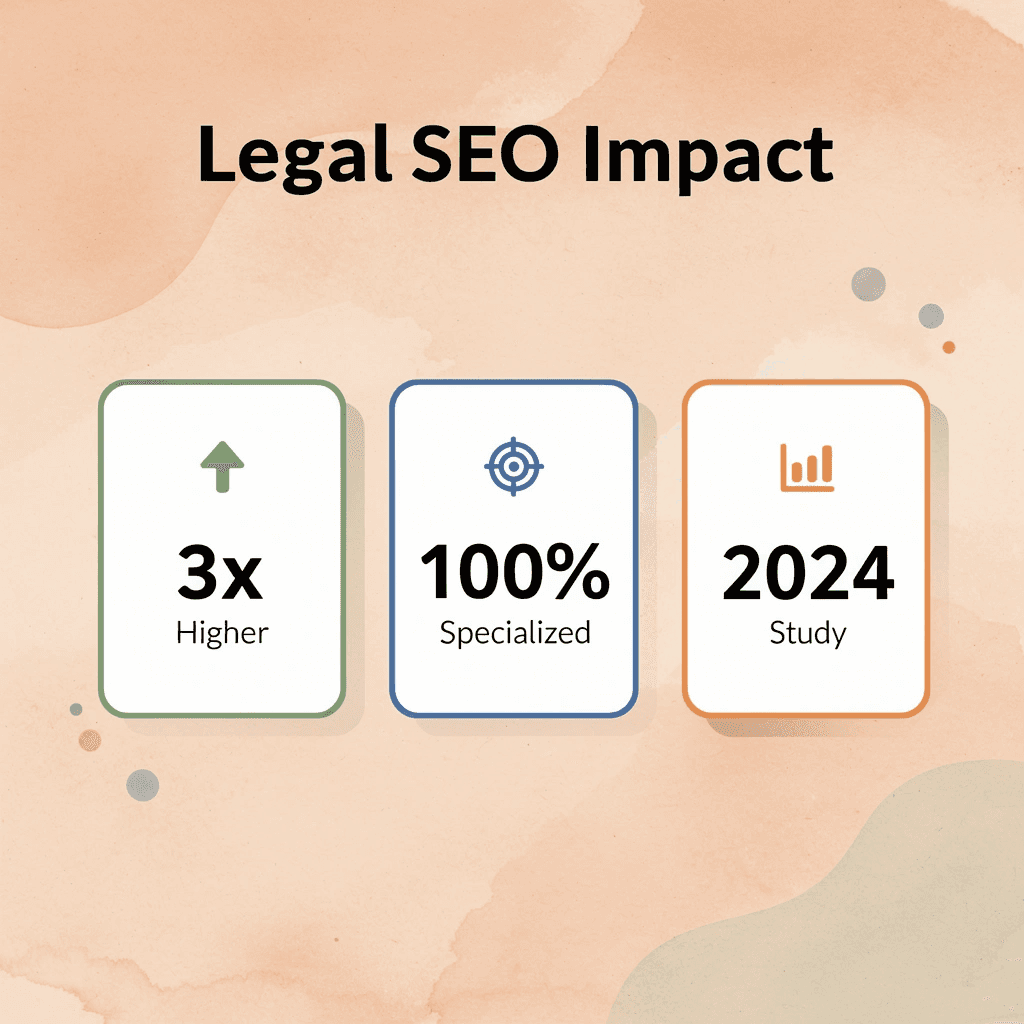  Statistics showing legal SEO agency performance metrics