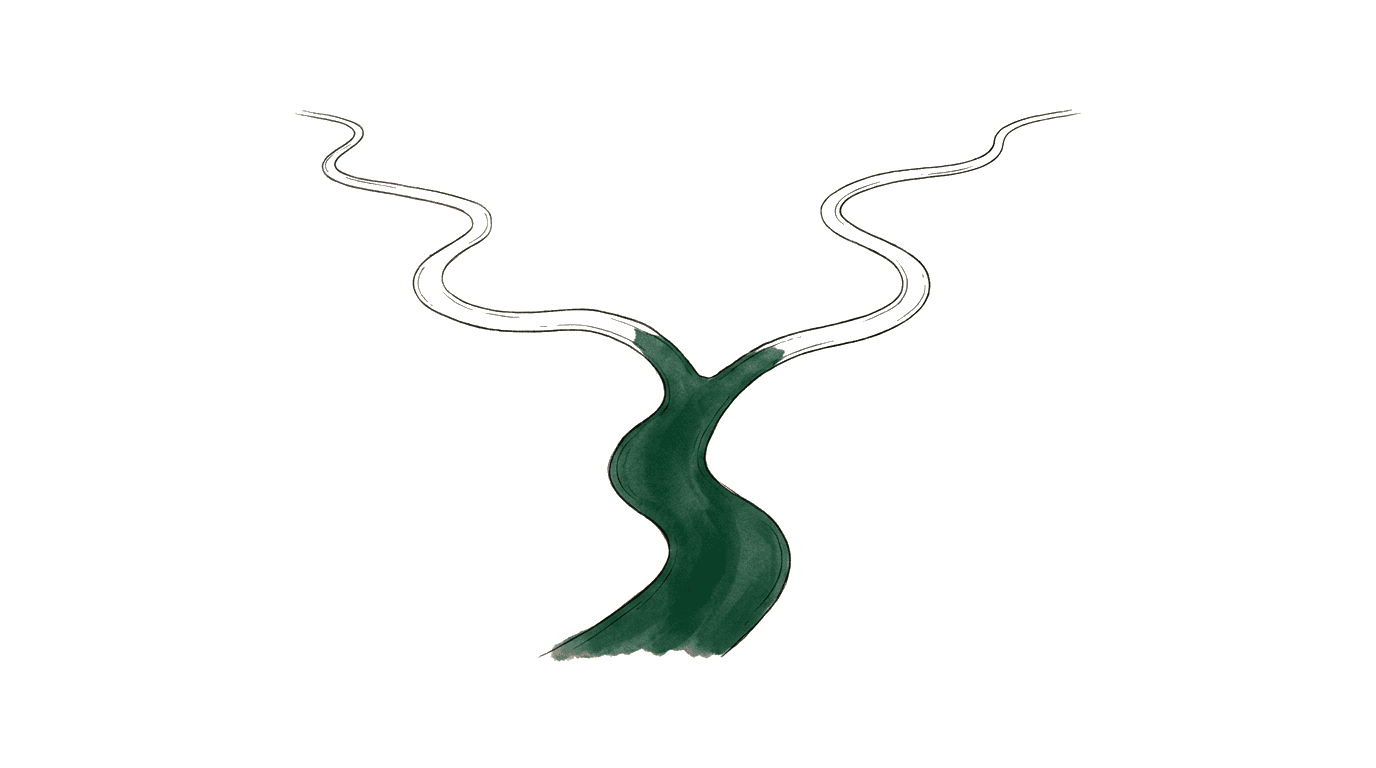 Vergabeplattform Bayern & Germany: 5 Tender Portals in Practical Comparison — rivers merging illustration